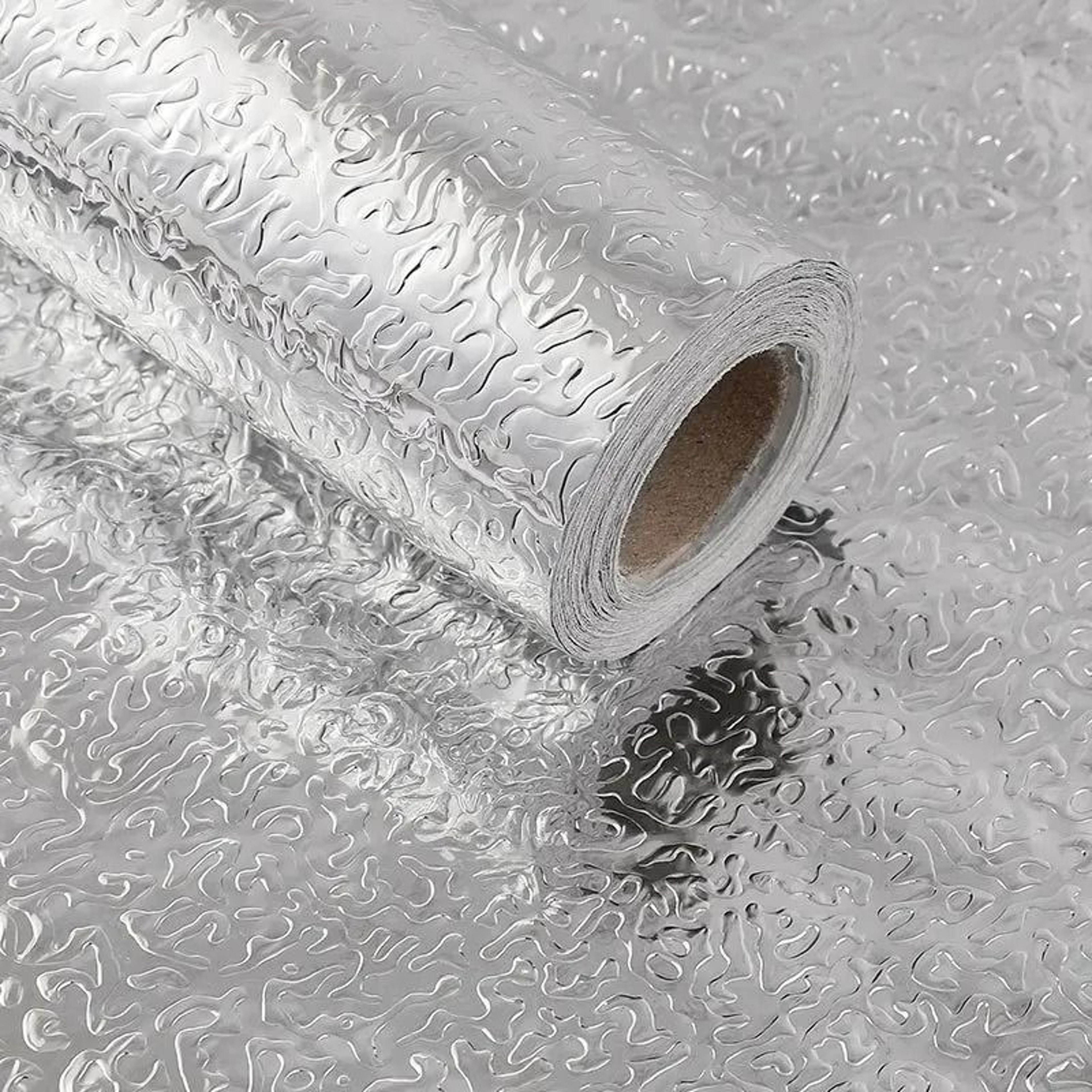 Kitchen Aluminum Foil AntiOil Waterproof SelfAdhesive Wall Sticker Roll 12