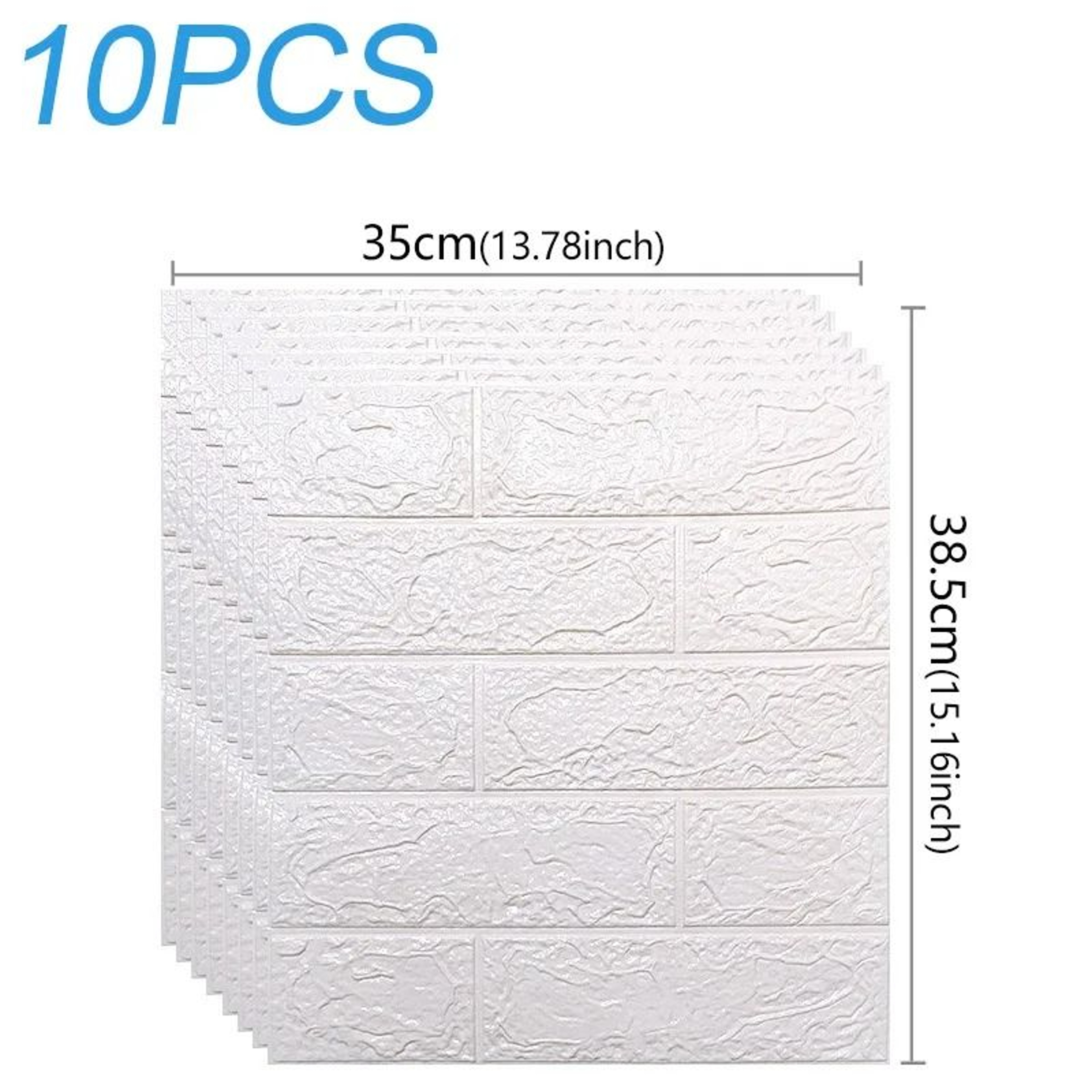 3D Sculpted Waterproof XPE Foam Wall Tile Sheets 10Pack 8