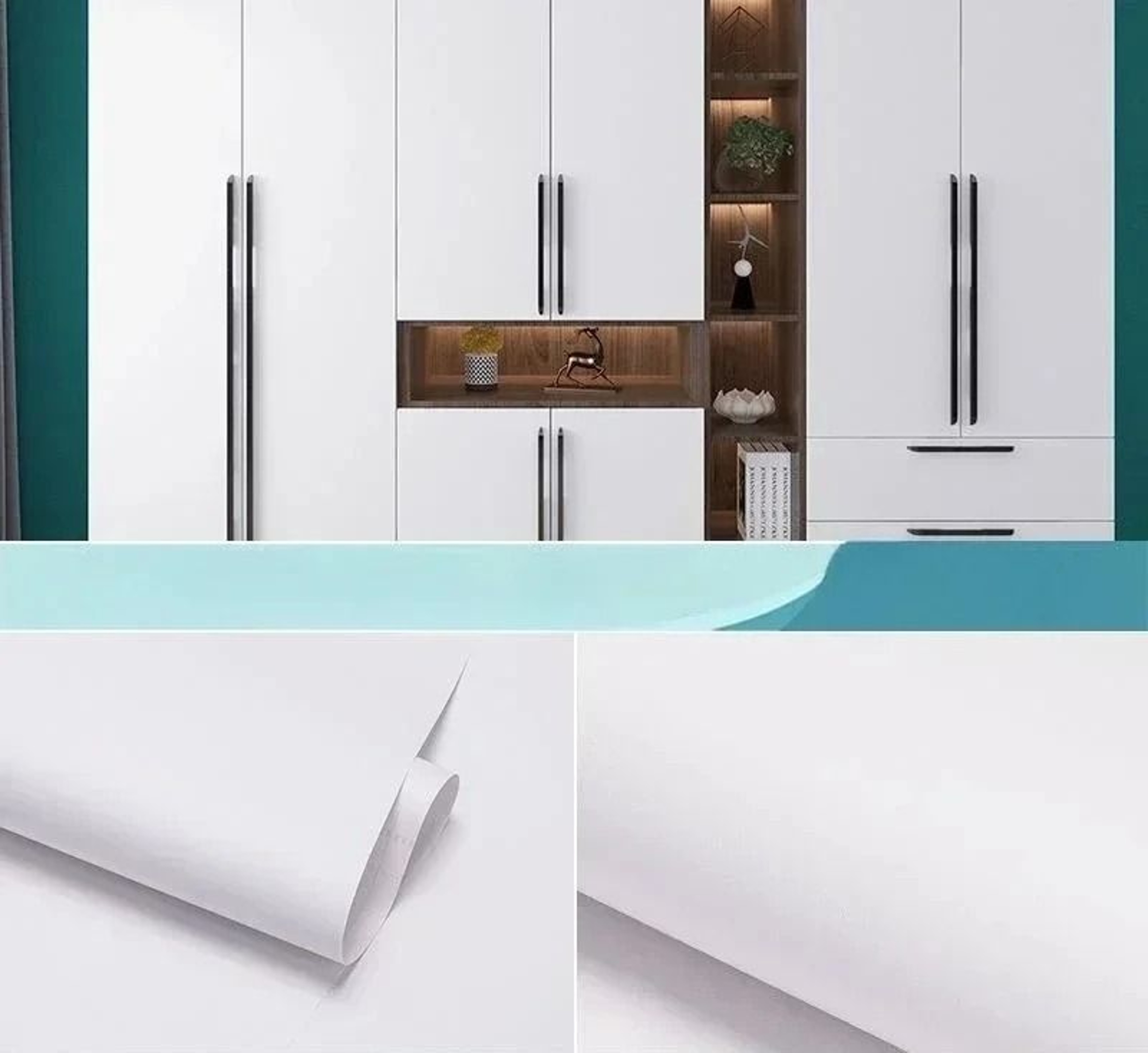 Matte Solid Color Thickened Waterproof Vinyl Cabinet Film 9