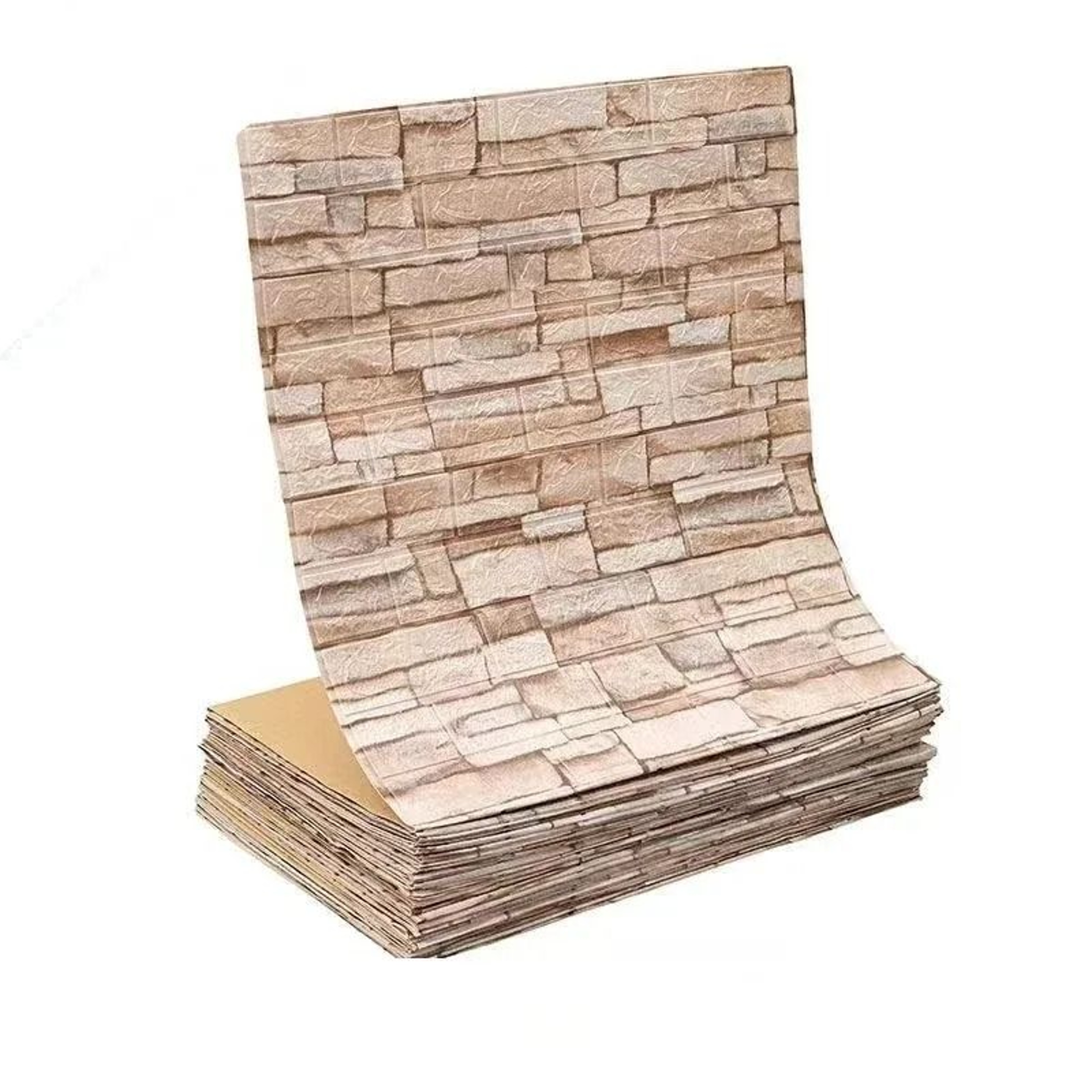 3D Sculpted Brick Foam Waterproof SelfAdhesive Wall Tile Roll 11