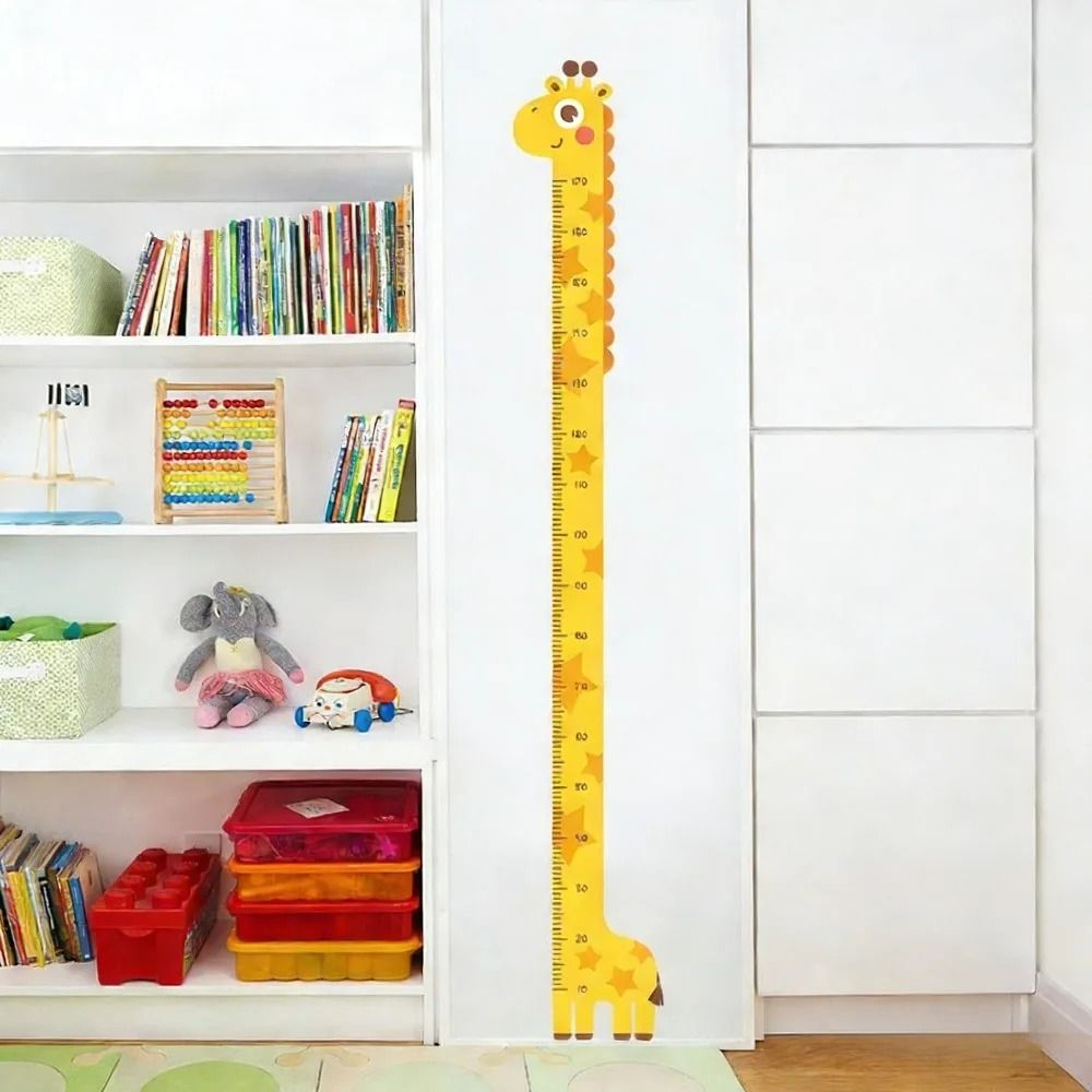 Cute Cartoon Height Growth Chart SelfAdhesive Wall Sticker 6