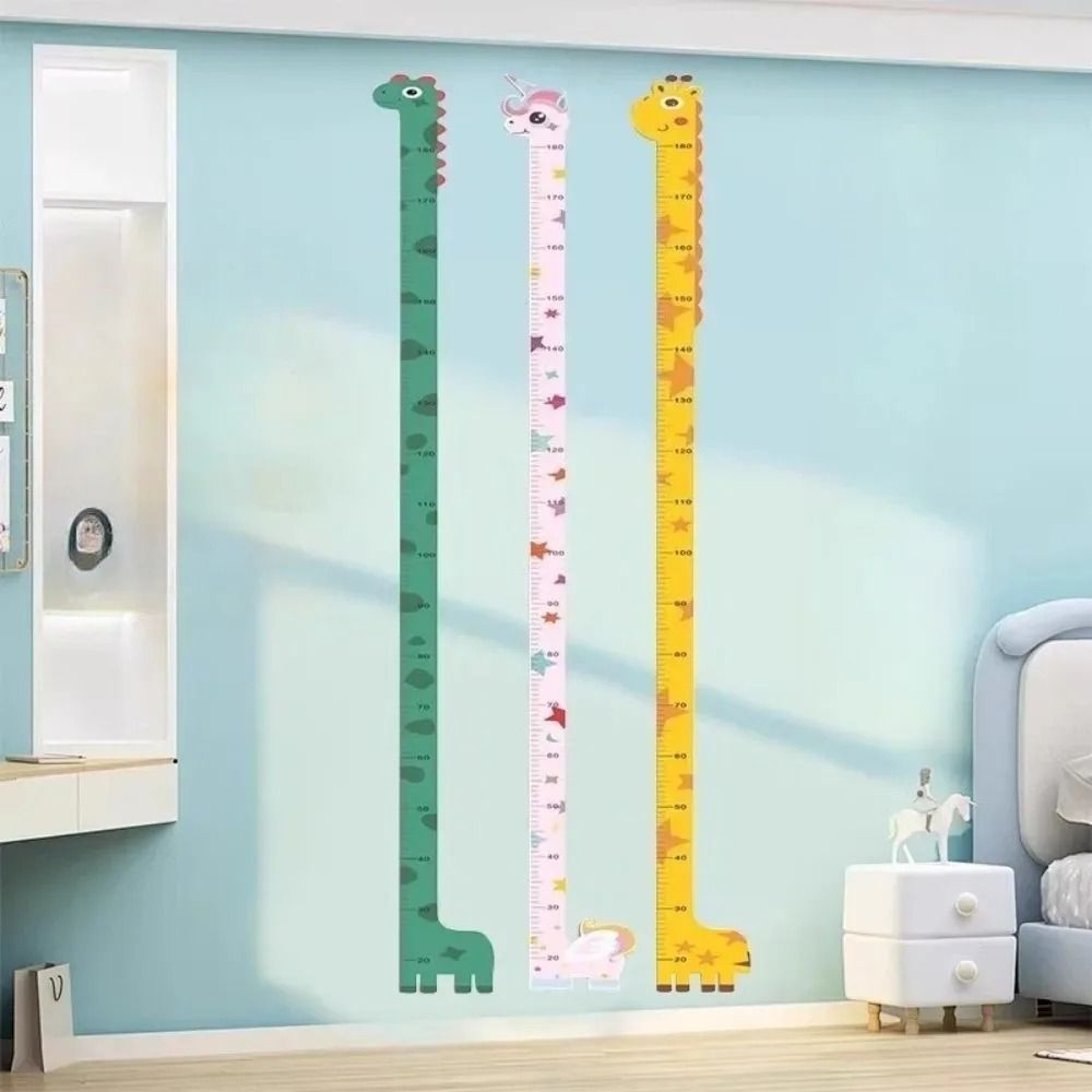 Cute Cartoon Height Growth Chart SelfAdhesive Wall Sticker 5