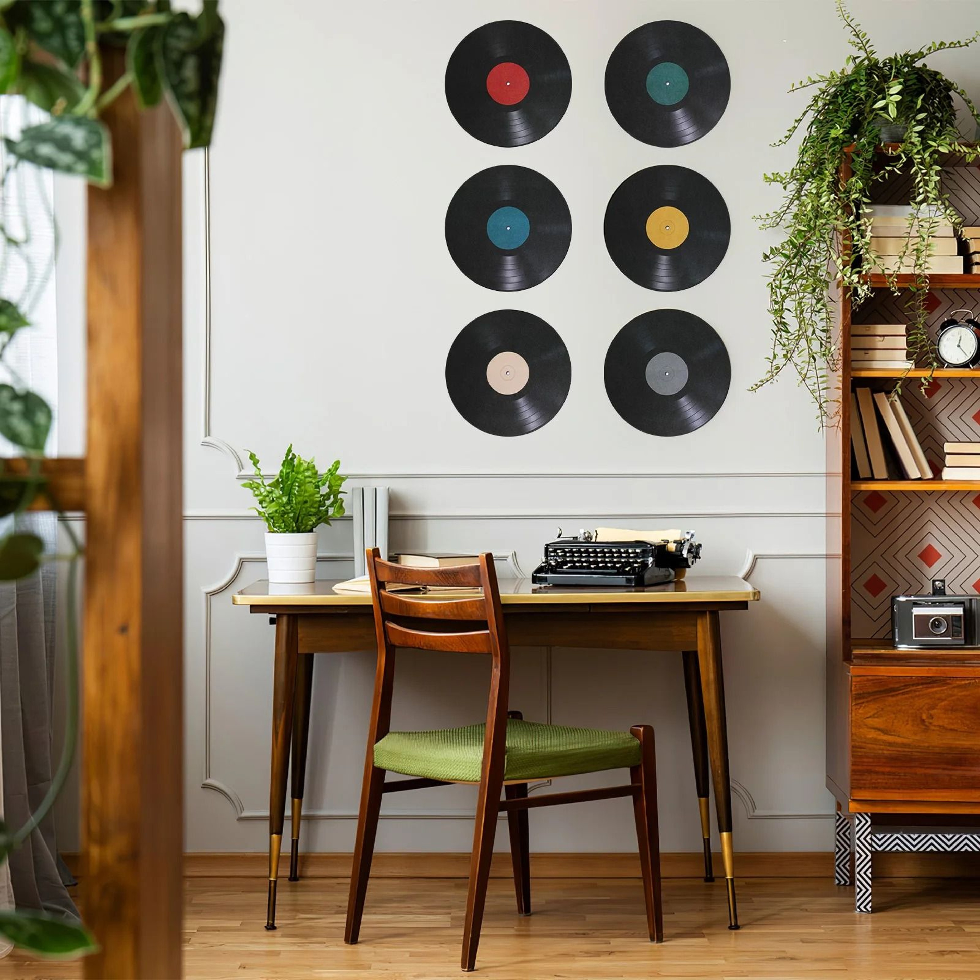8Pack Retro Vinyl Record Wall Sticker Decals 2
