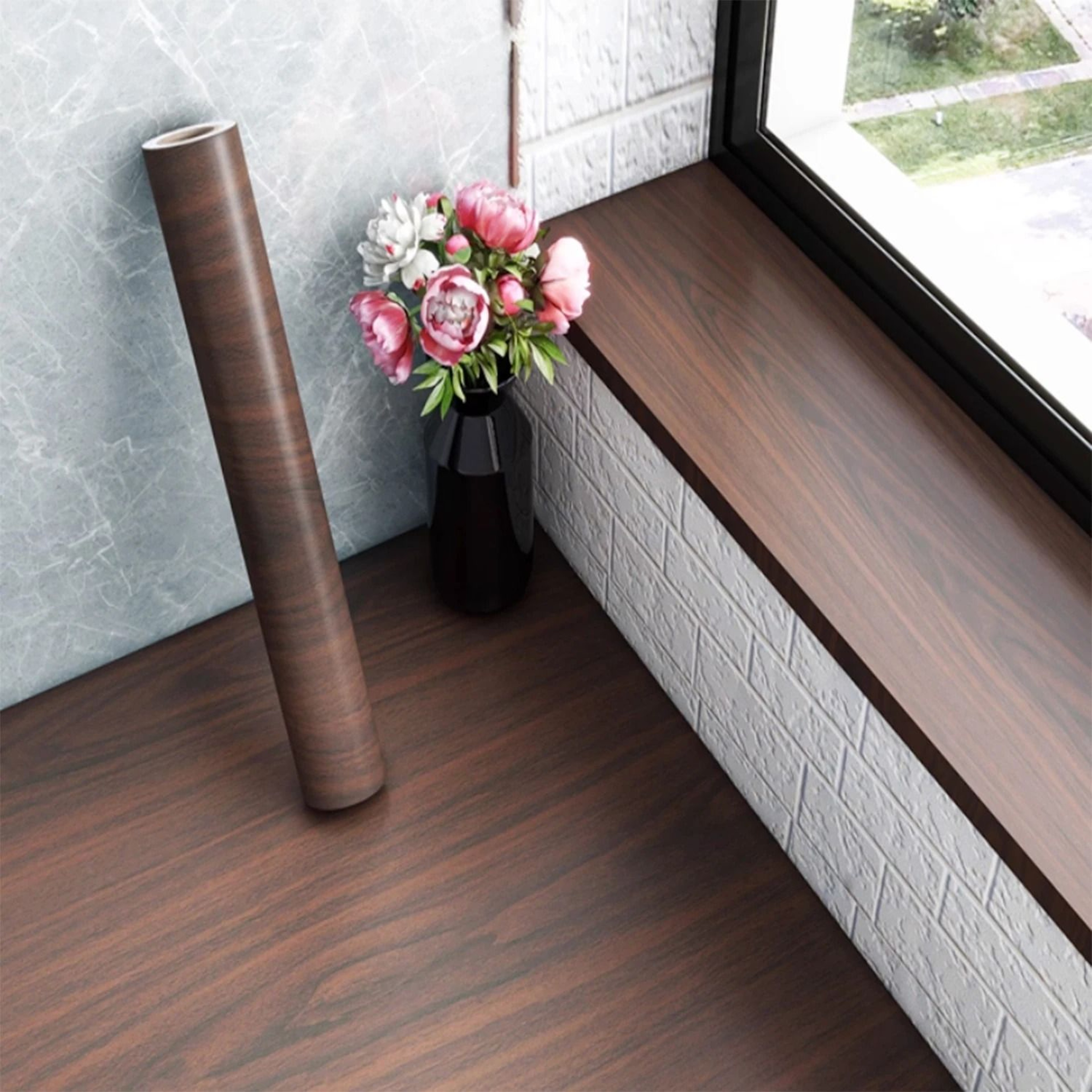 Waterproof Wood Grain SelfAdhesive Furniture Renovation Film 5