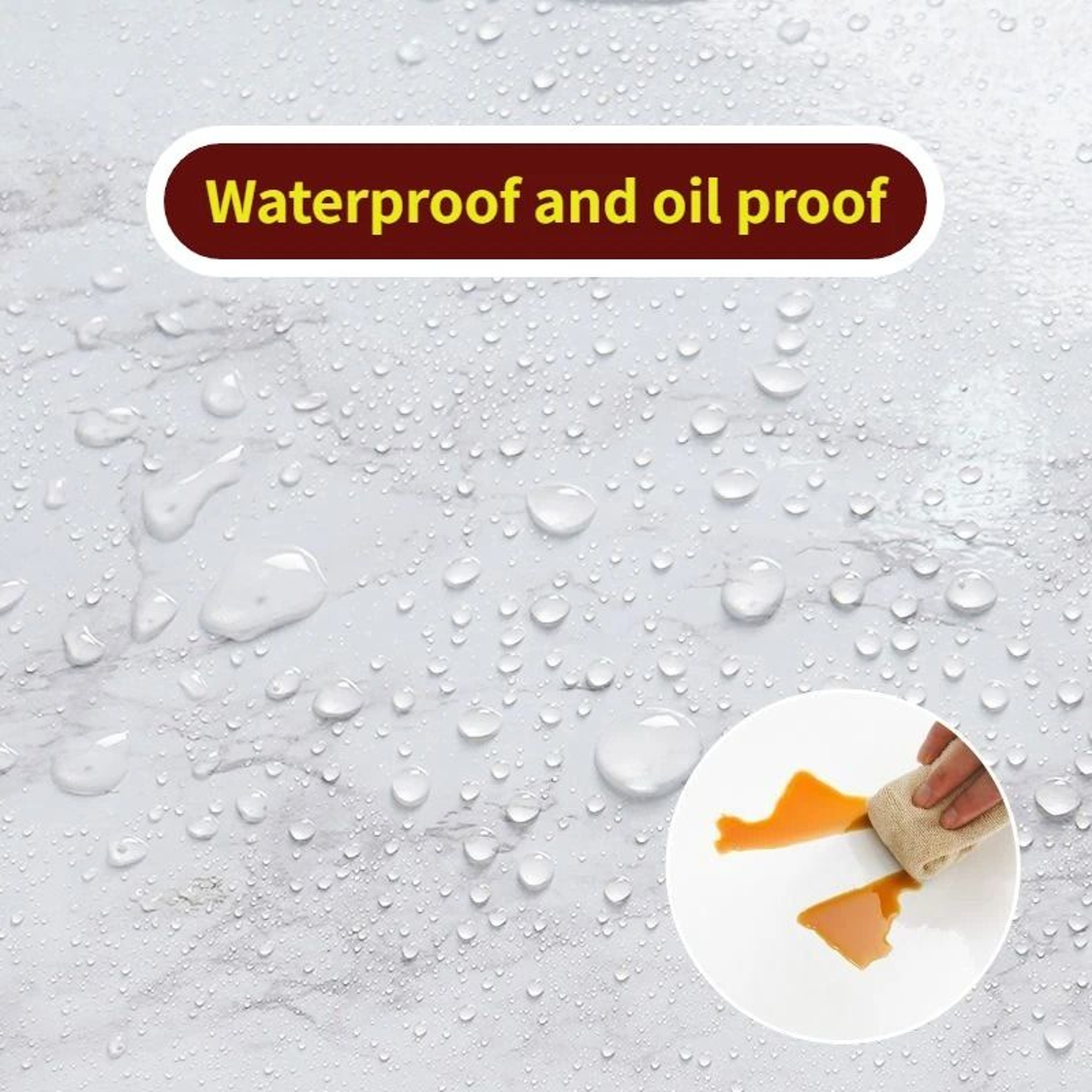 ExtraWide Waterproof  OilProof Marble Contact Paper Roll 2