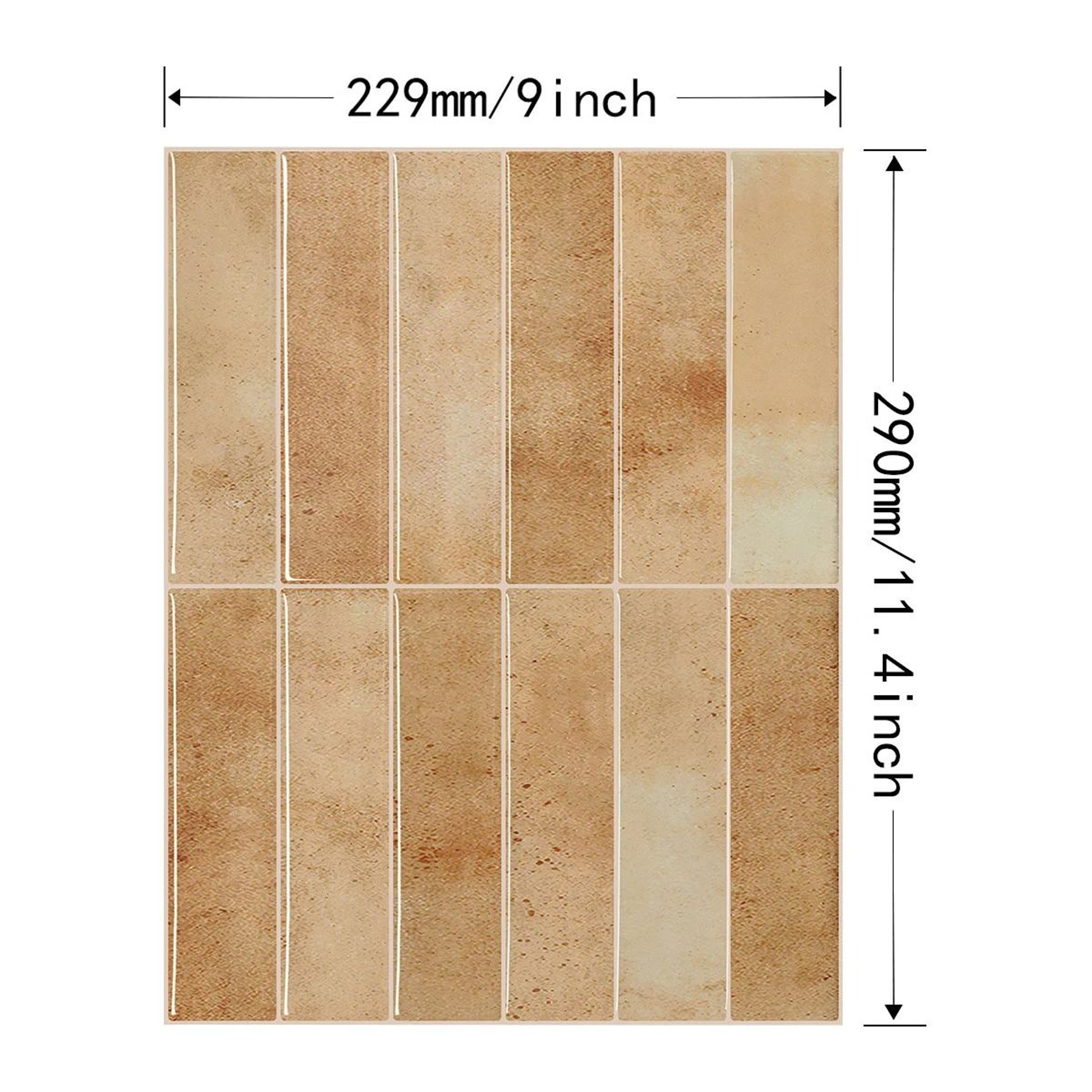 3D SelfAdhesive Waterproof PVC Tile Wall Sticker 8