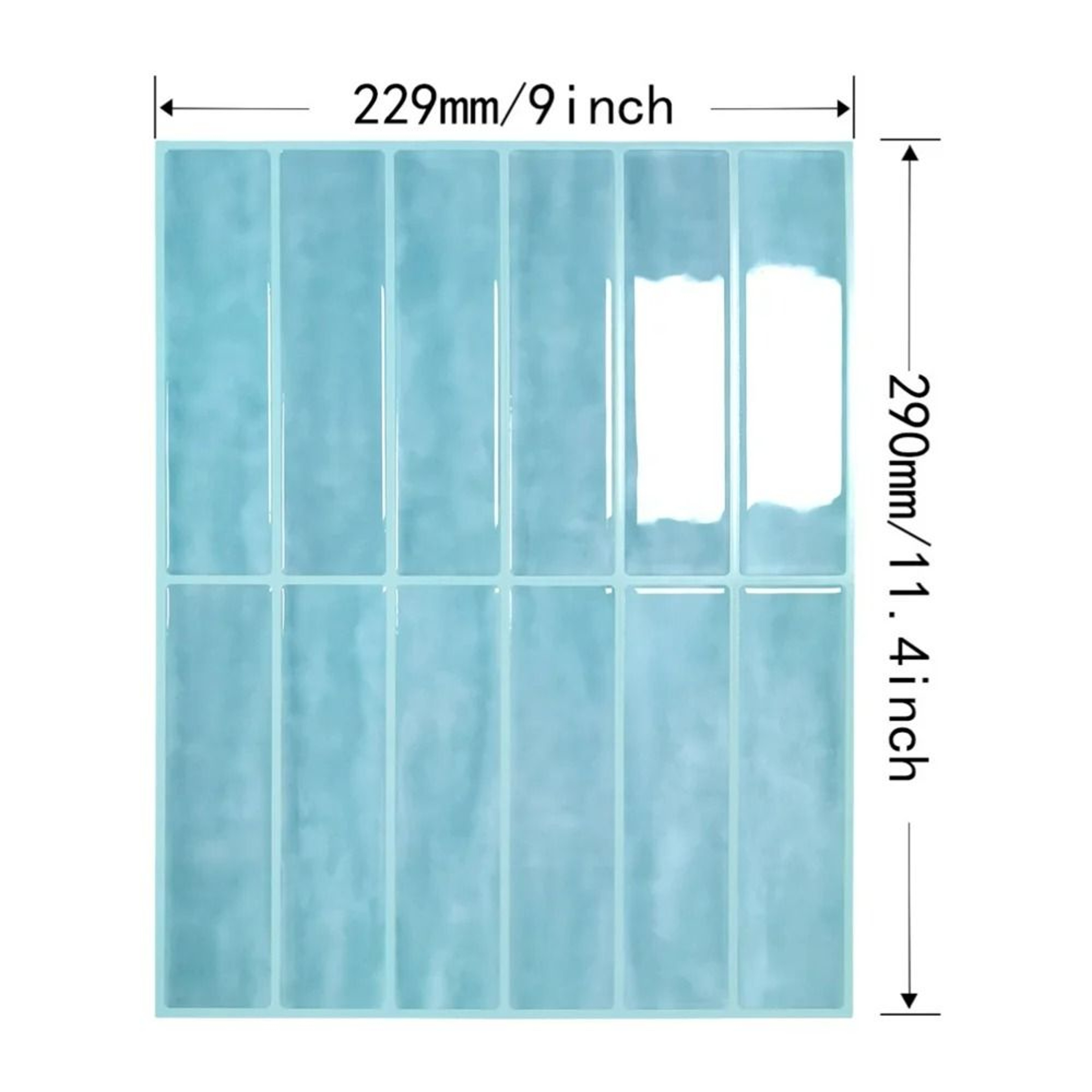 3D SelfAdhesive Waterproof PVC Tile Wall Sticker 7