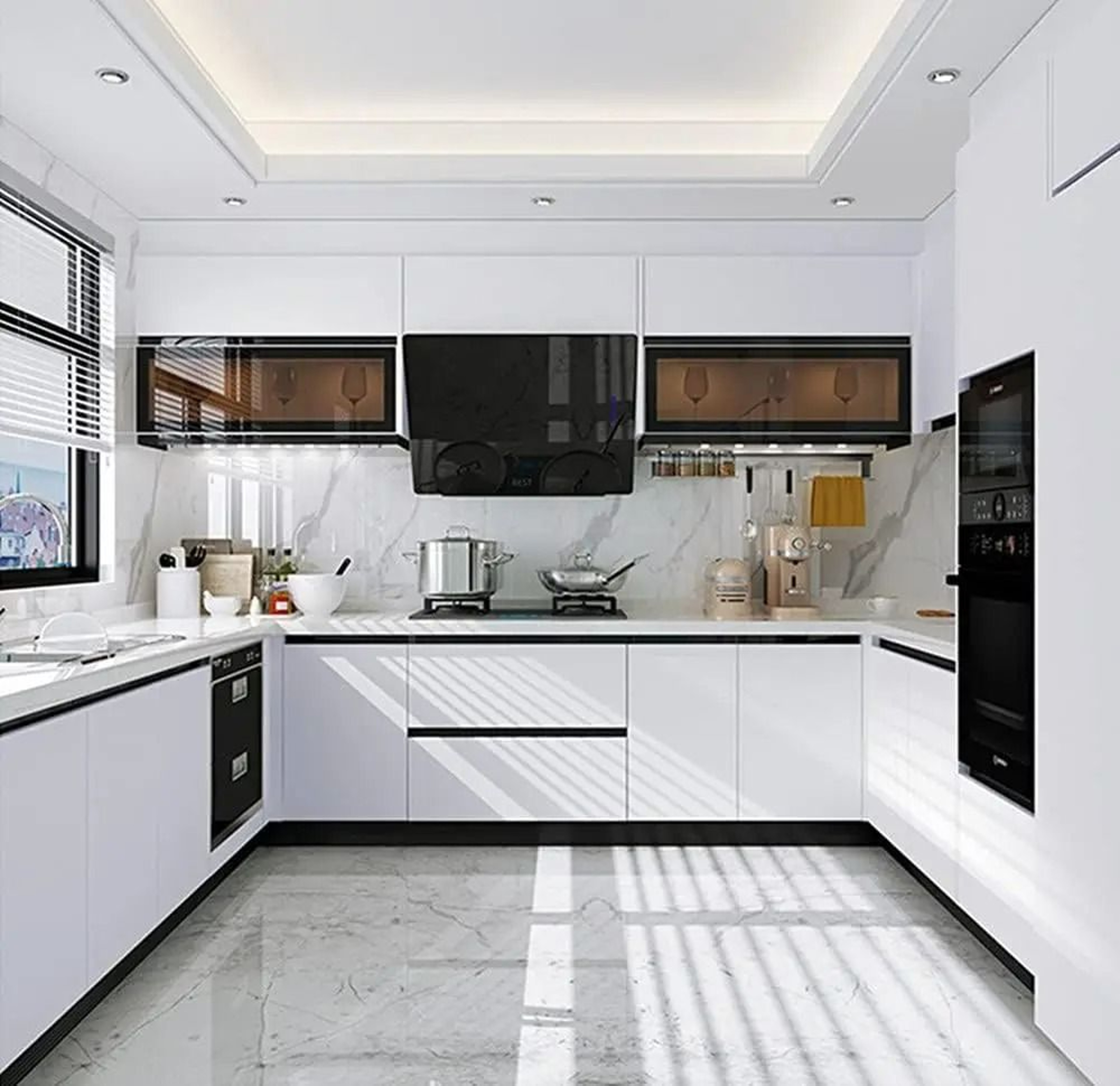 Waterproof  OilProof SelfAdhesive Kitchen Wall Decor Roll 2