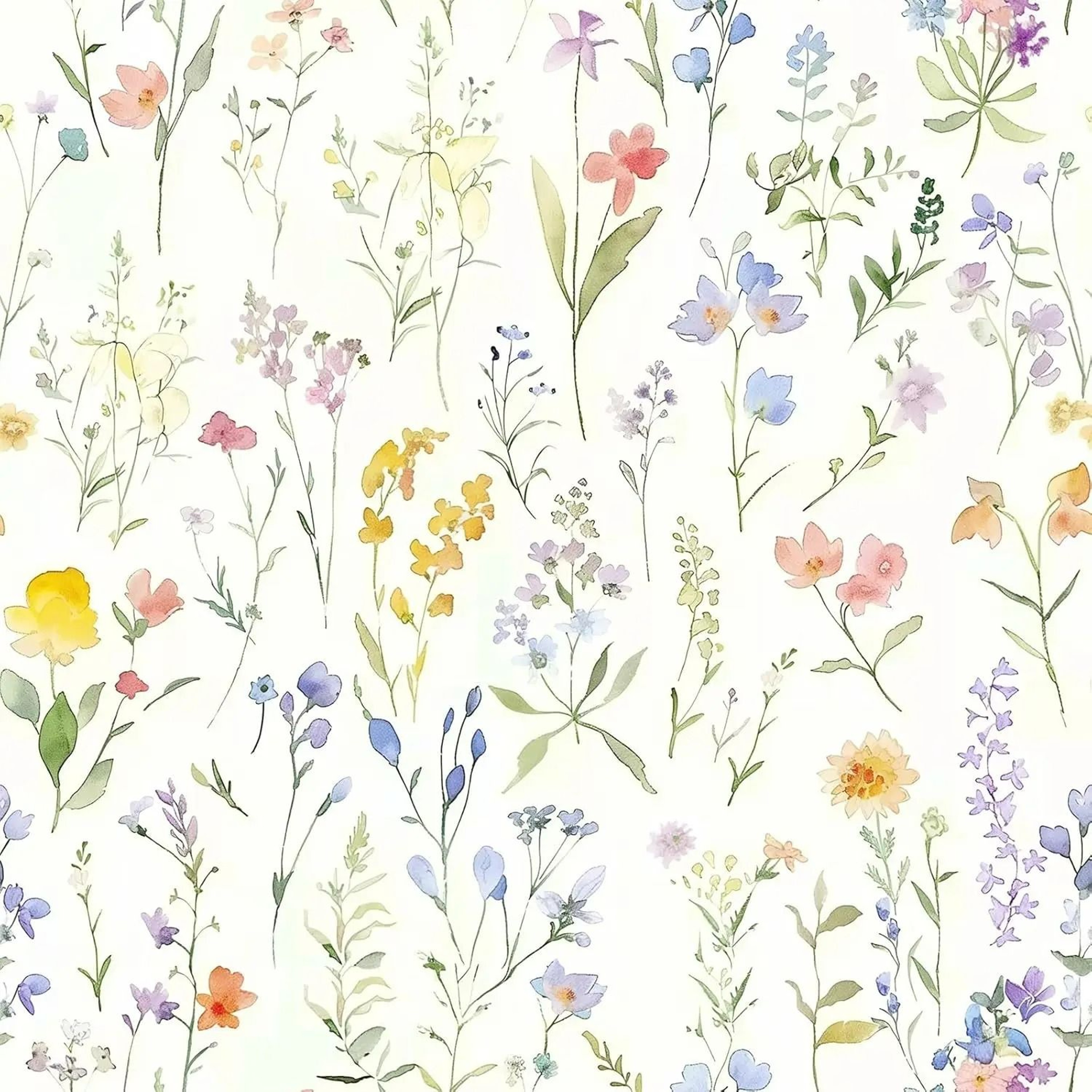 Boho Wildflower Floral Peel And Stick Wallpaper Roll 0