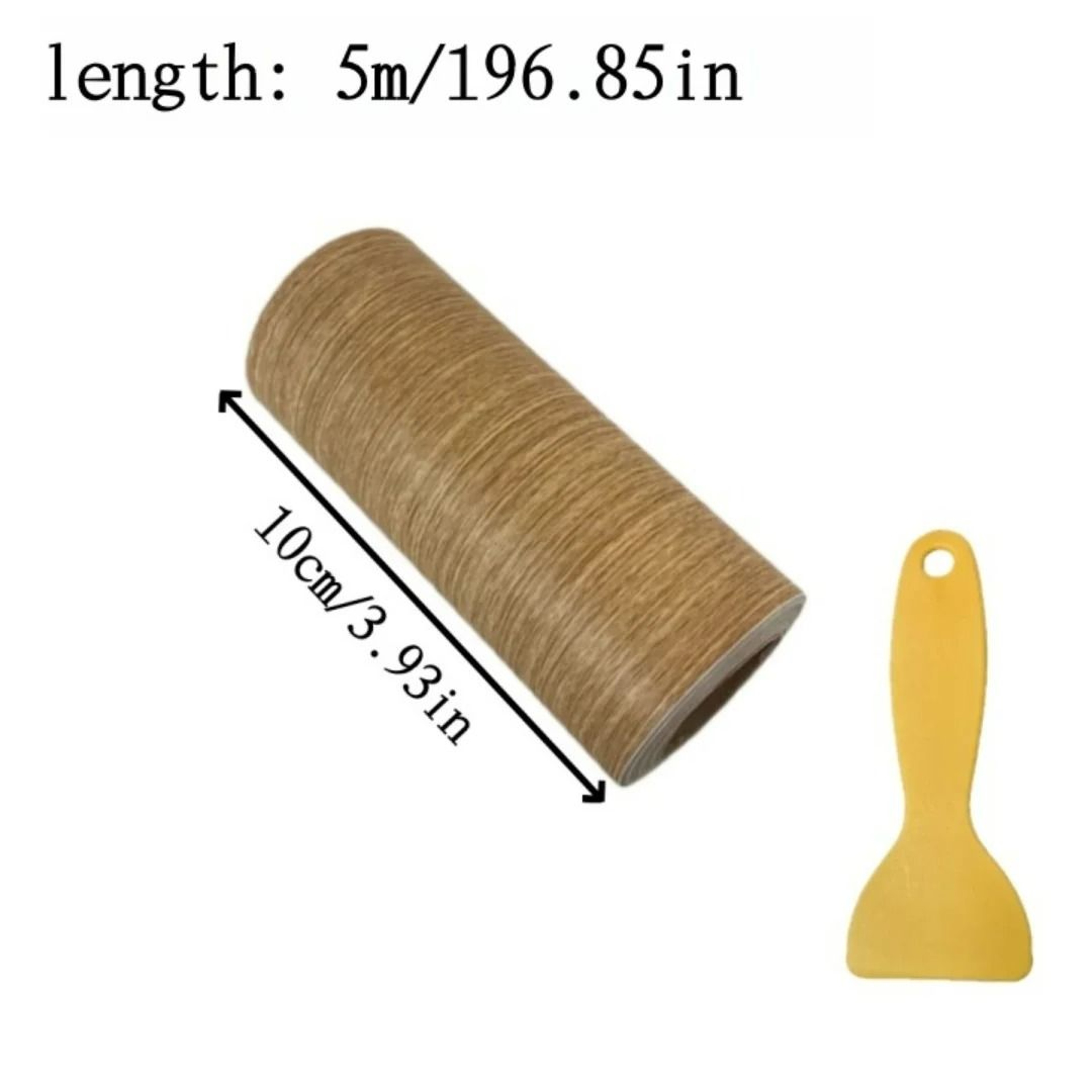 Thickened Wood Grain Skirting Line Wall Sticker Roll 2