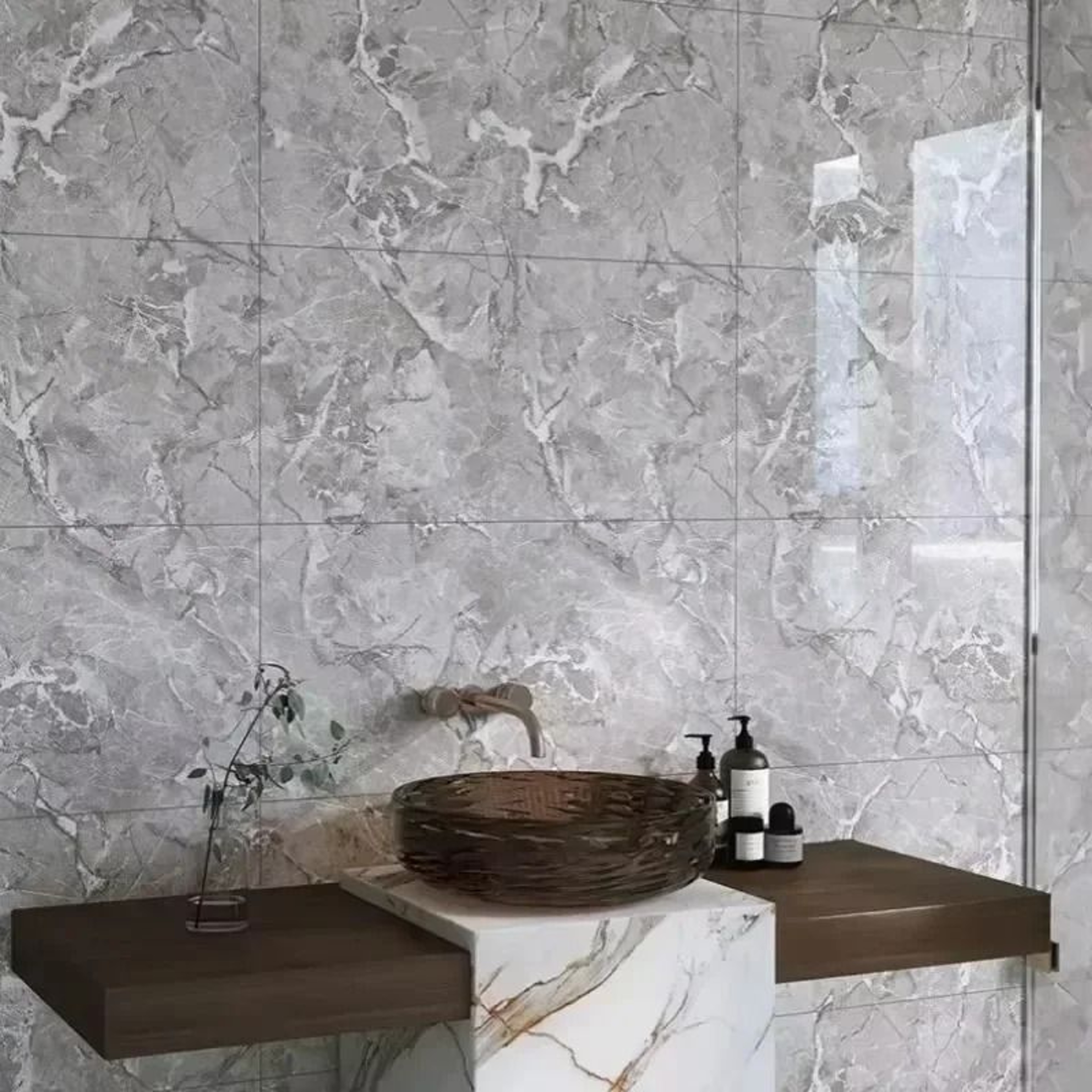 10Pack 3D SelfAdhesive Waterproof Marble Tile Wall Stickers 2