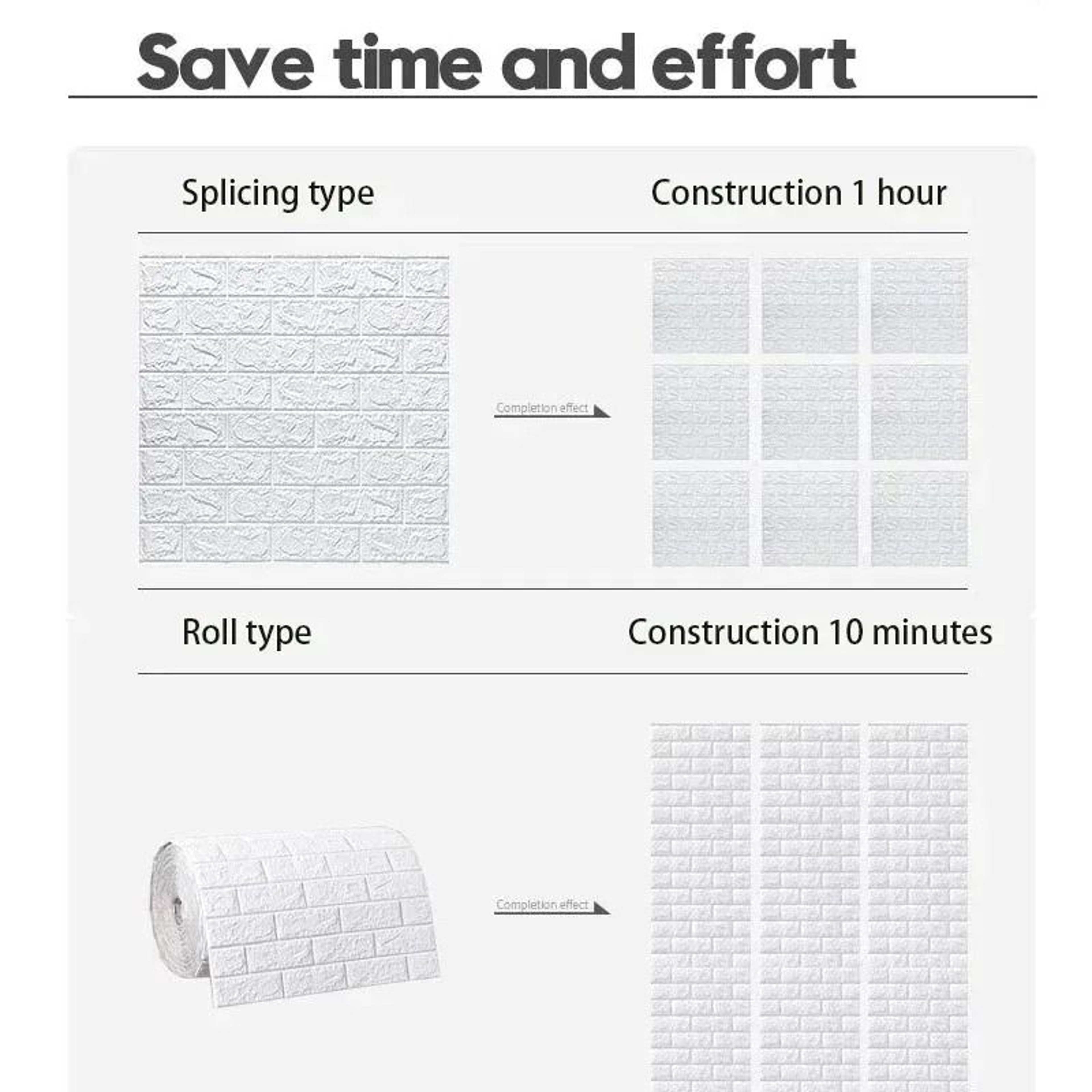 Antique 3D Foam Brick SelfAdhesive Waterproof Wallpaper Roll 1