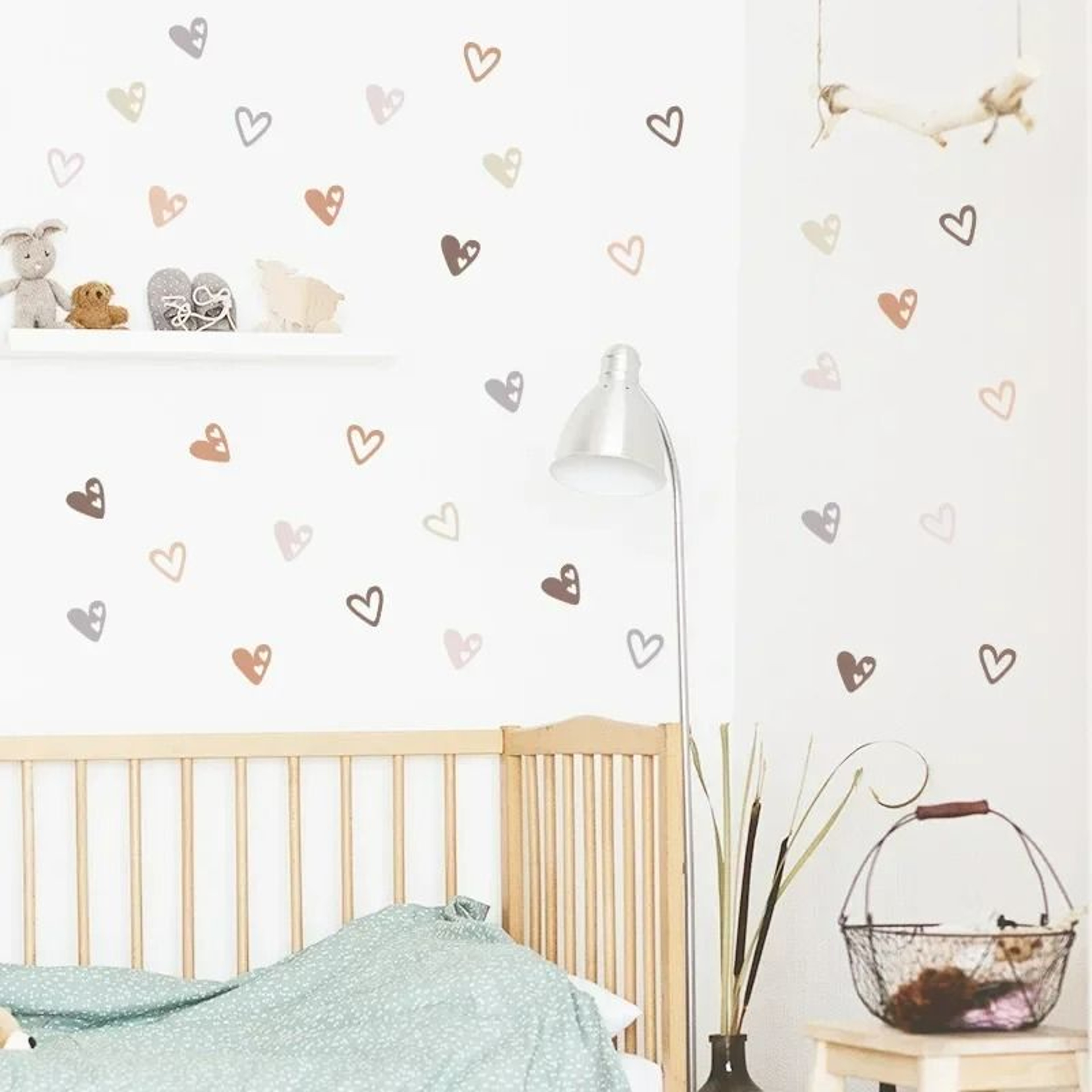 24Piece Heart Wall Sticker Decal Set 1