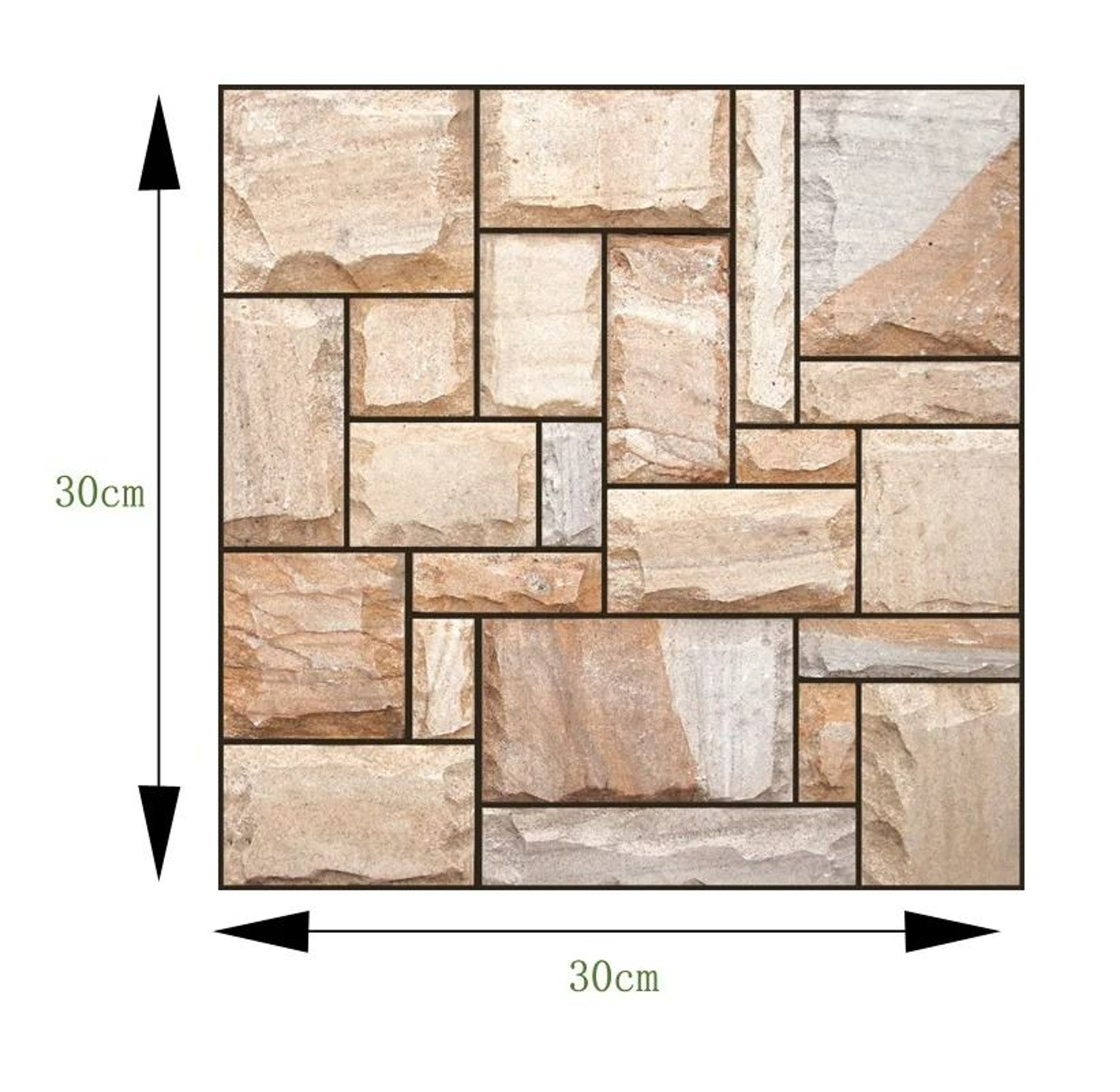 5Pack Retro 3D SelfAdhesive Subway Tile Wall Panels 10