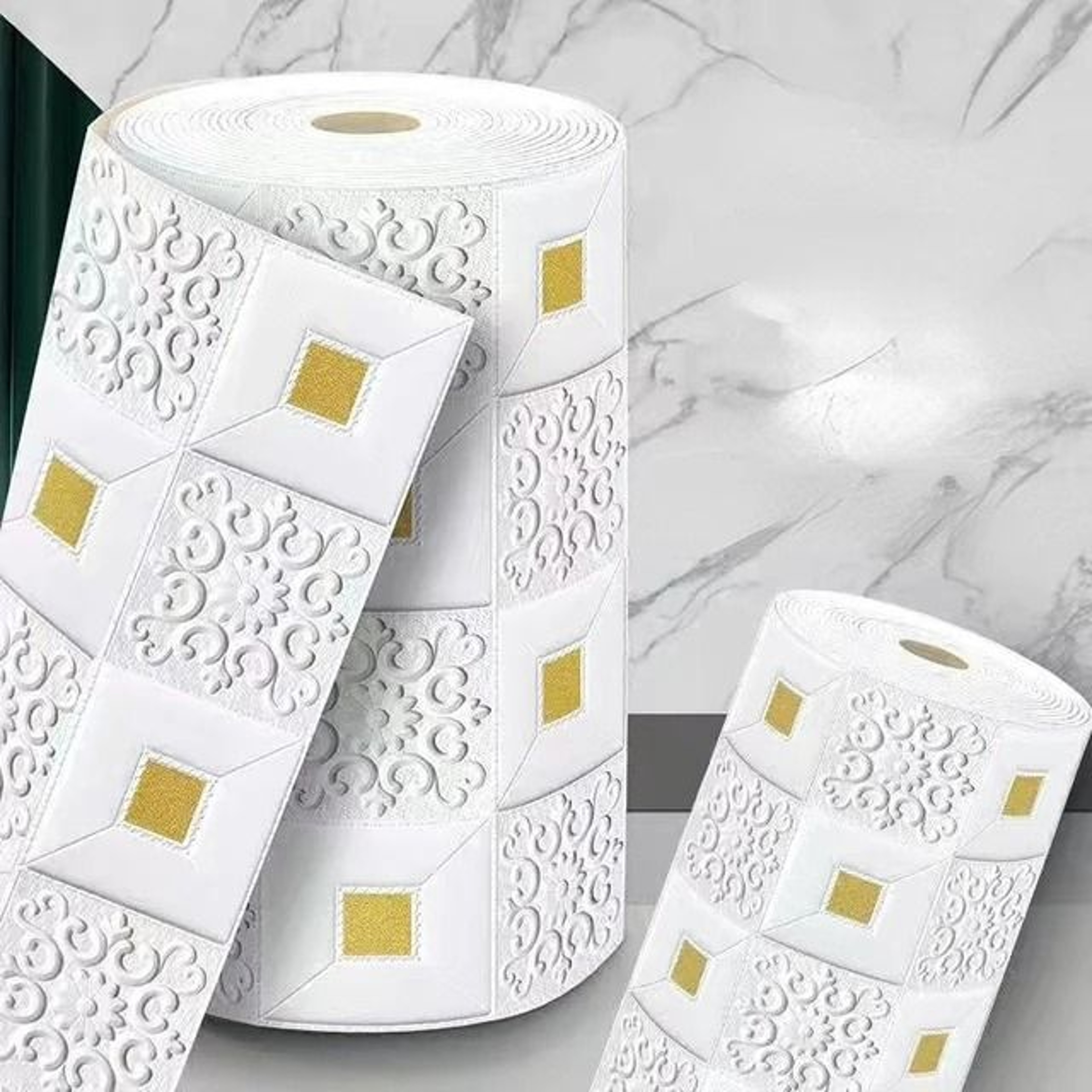 Waterproof 3D Stereo Roof  Ceiling SelfAdhesive Wallpaper Roll 12