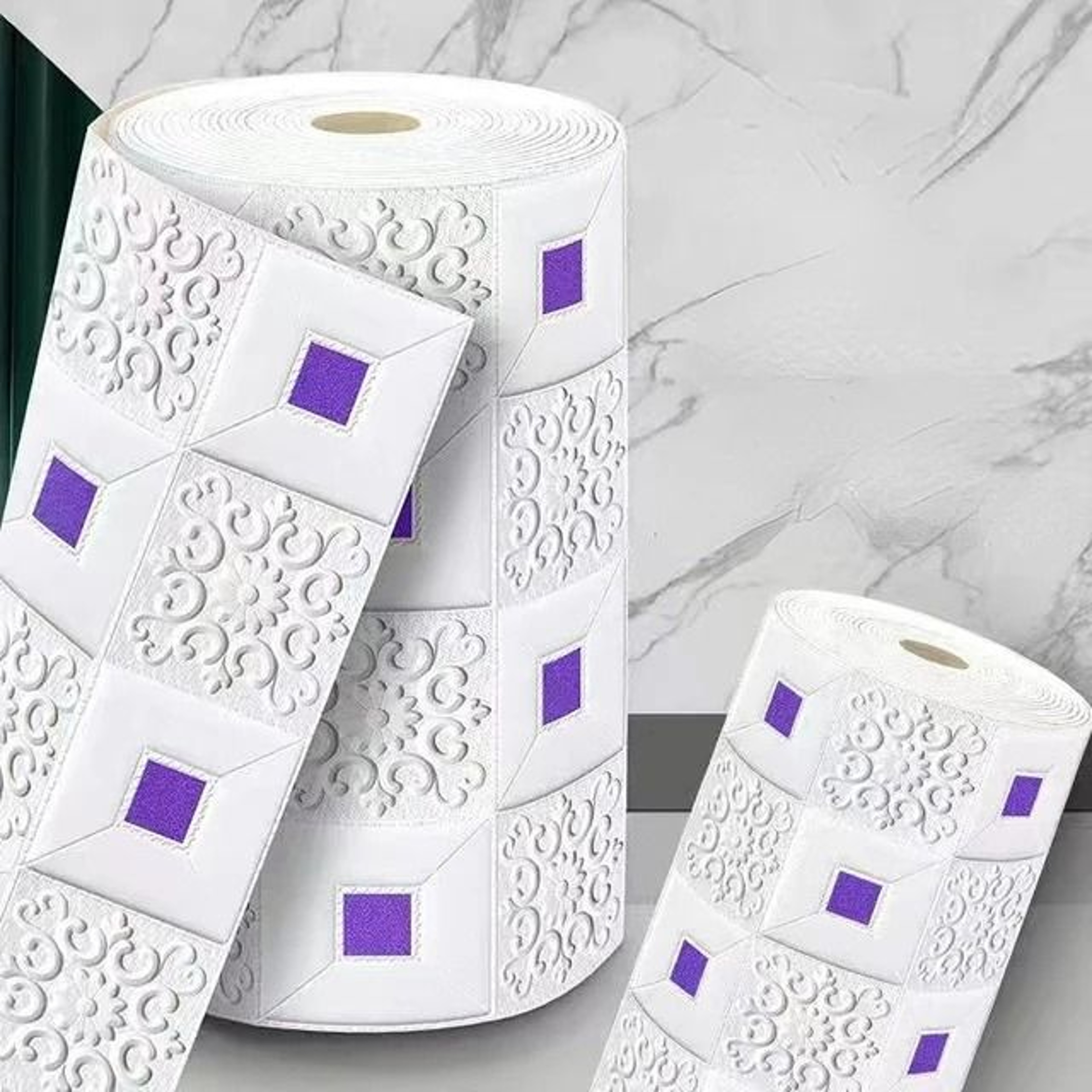 Waterproof 3D Stereo Roof  Ceiling SelfAdhesive Wallpaper Roll 10