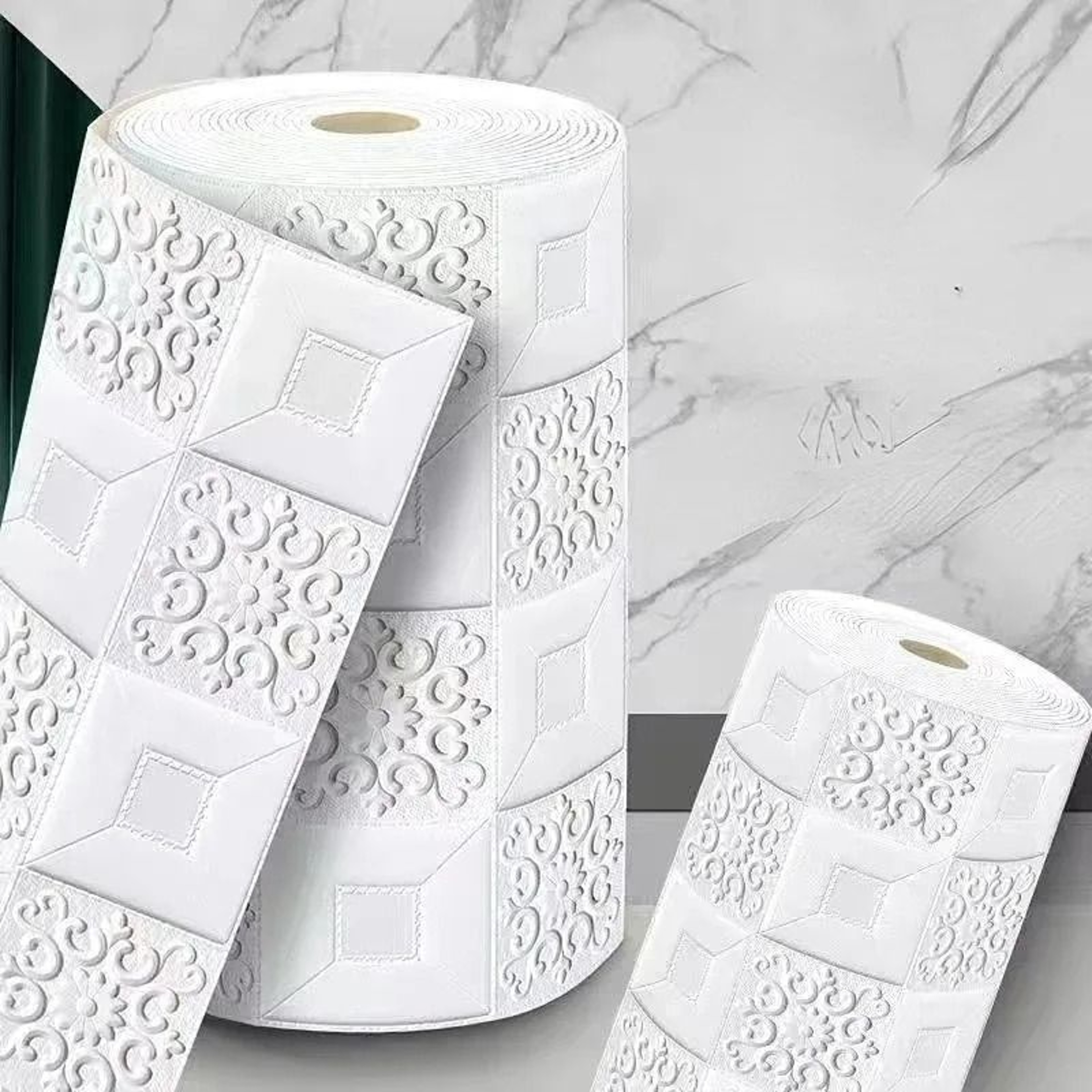 Waterproof 3D Stereo Roof  Ceiling SelfAdhesive Wallpaper Roll 6
