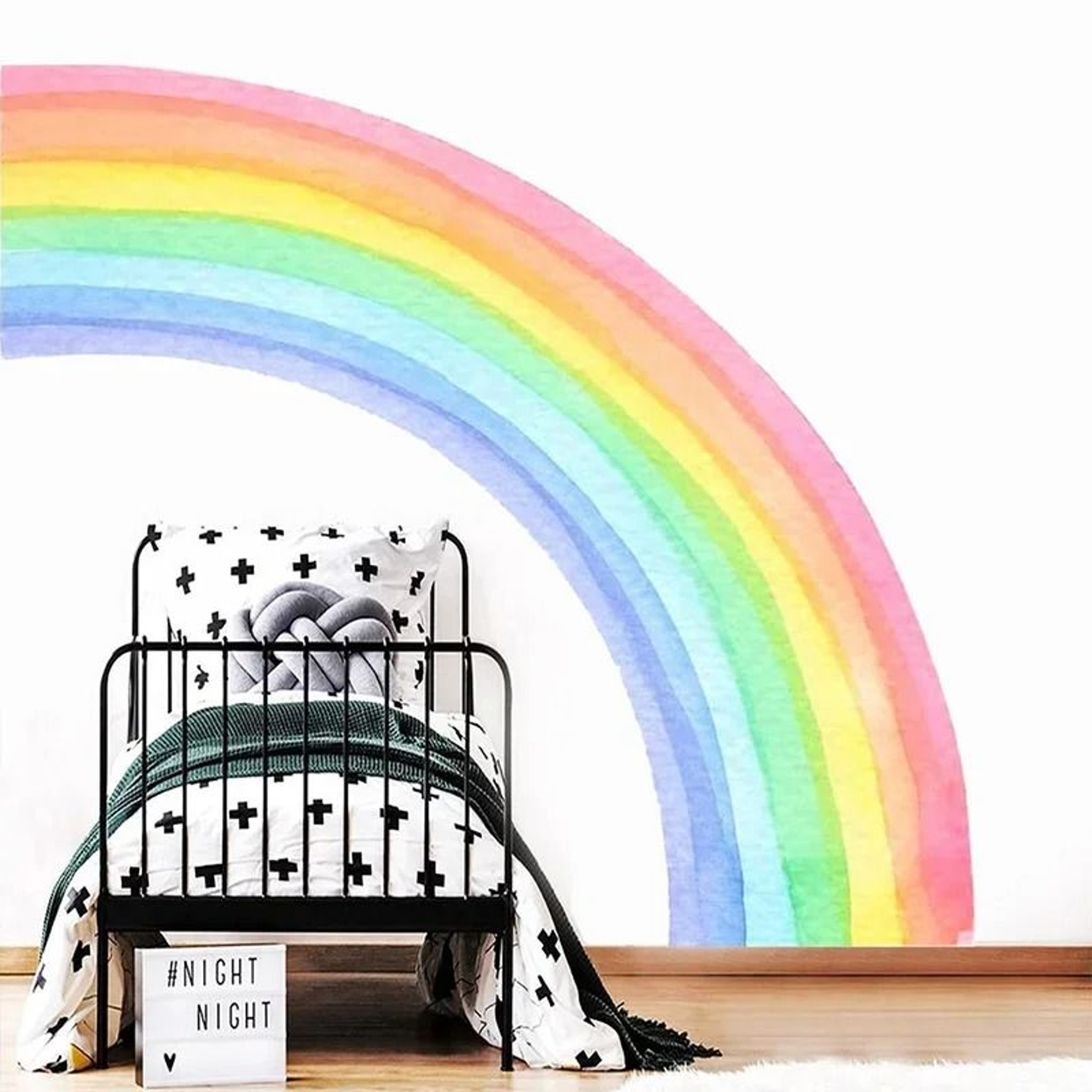 Rainbow SelfAdhesive PVC Wall Sticker Set 2