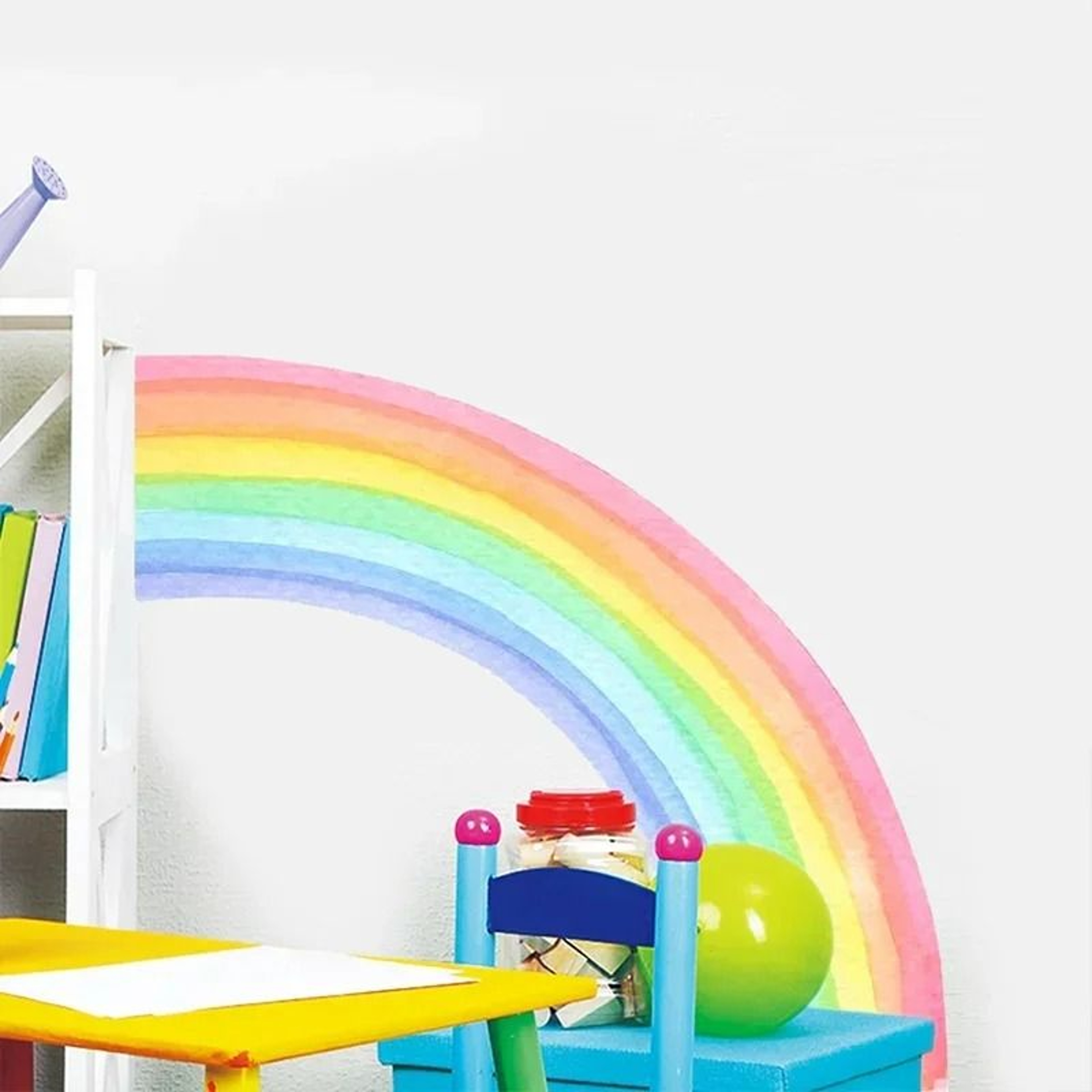 Rainbow SelfAdhesive PVC Wall Sticker Set 4