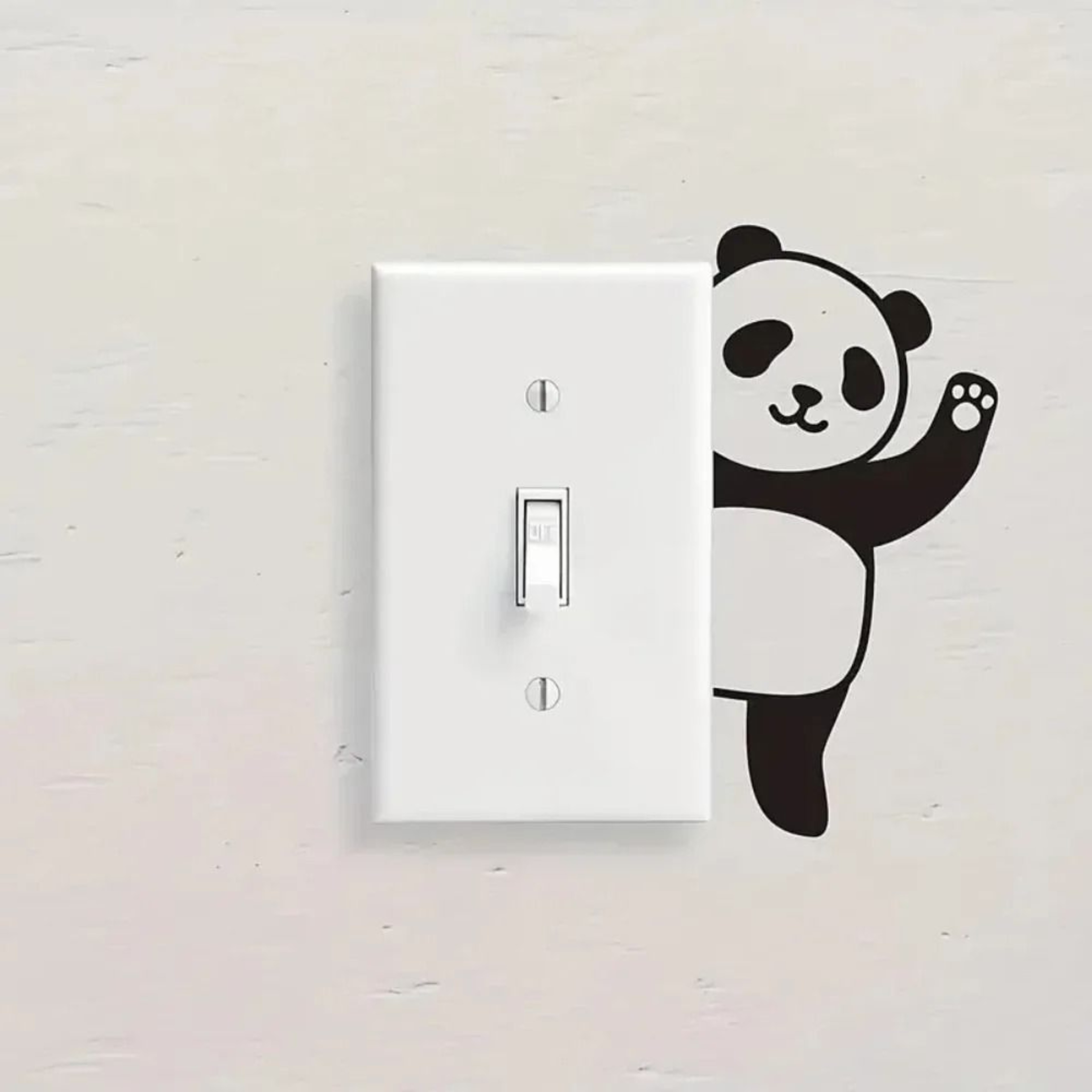 Panda Animal Vinyl Wall  Light Switch Sticker Set 2