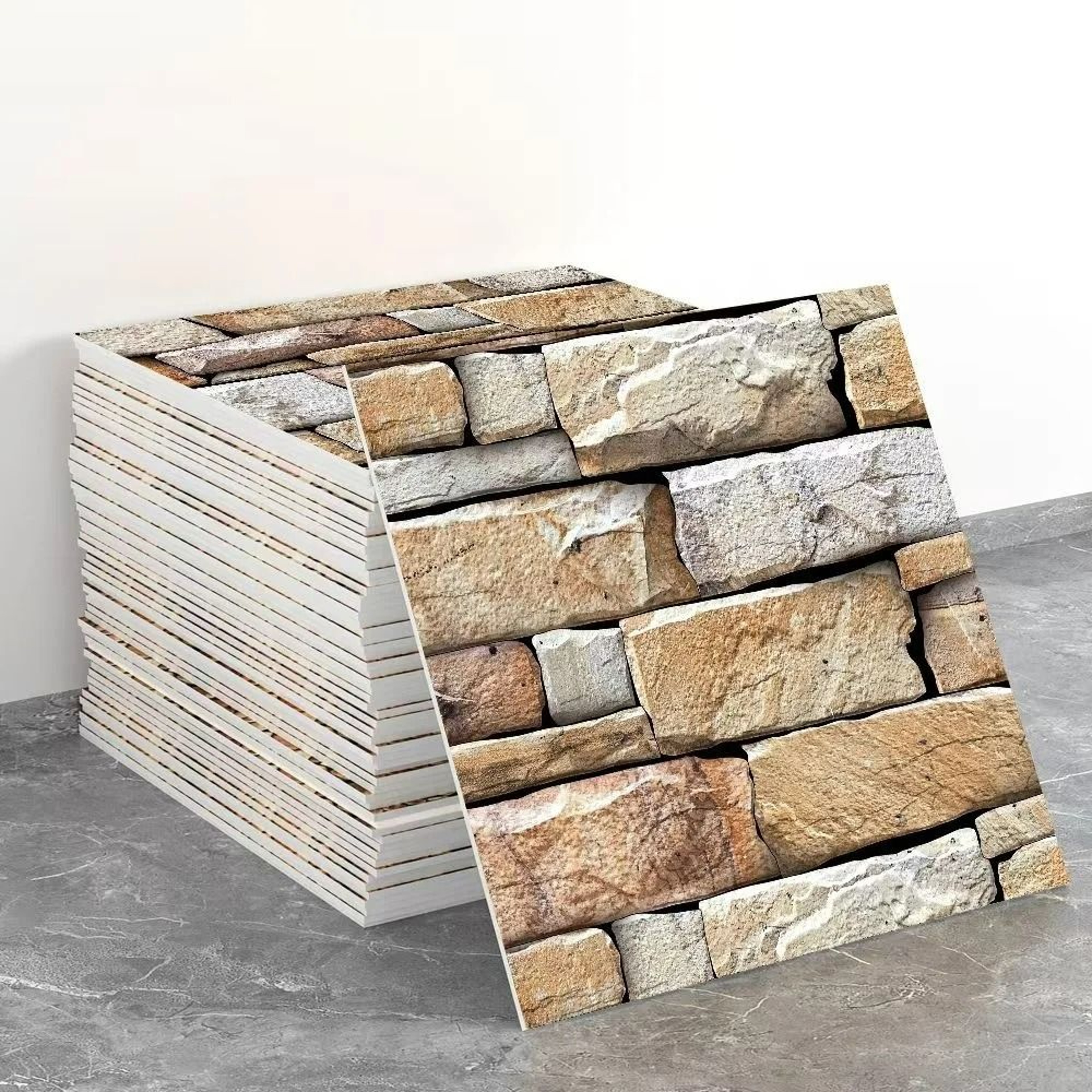 3D Retro Brick Foam SelfAdhesive Wall Tiles 9
