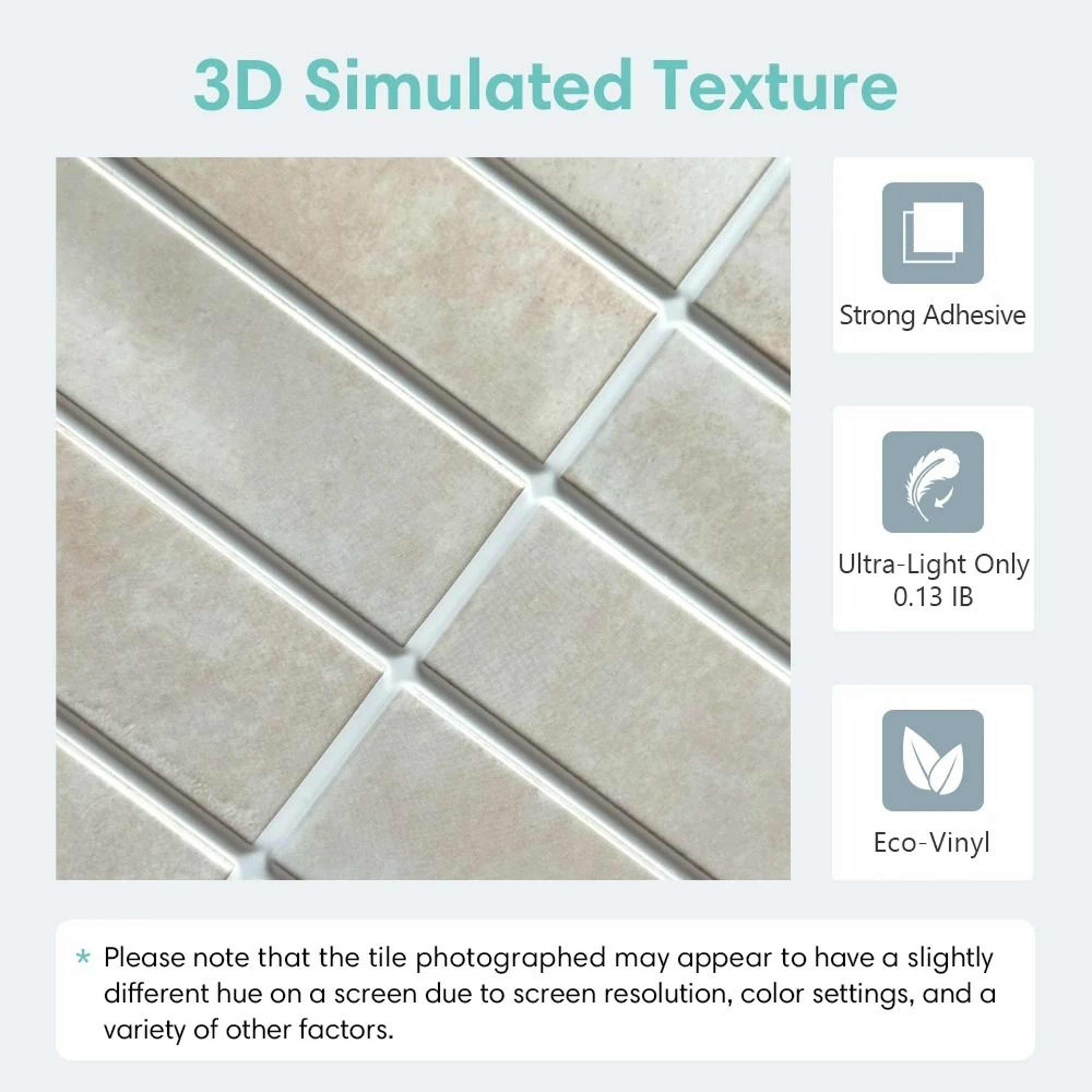 3D Waterproof Modular Tile SelfAdhesive Wall Panels 3