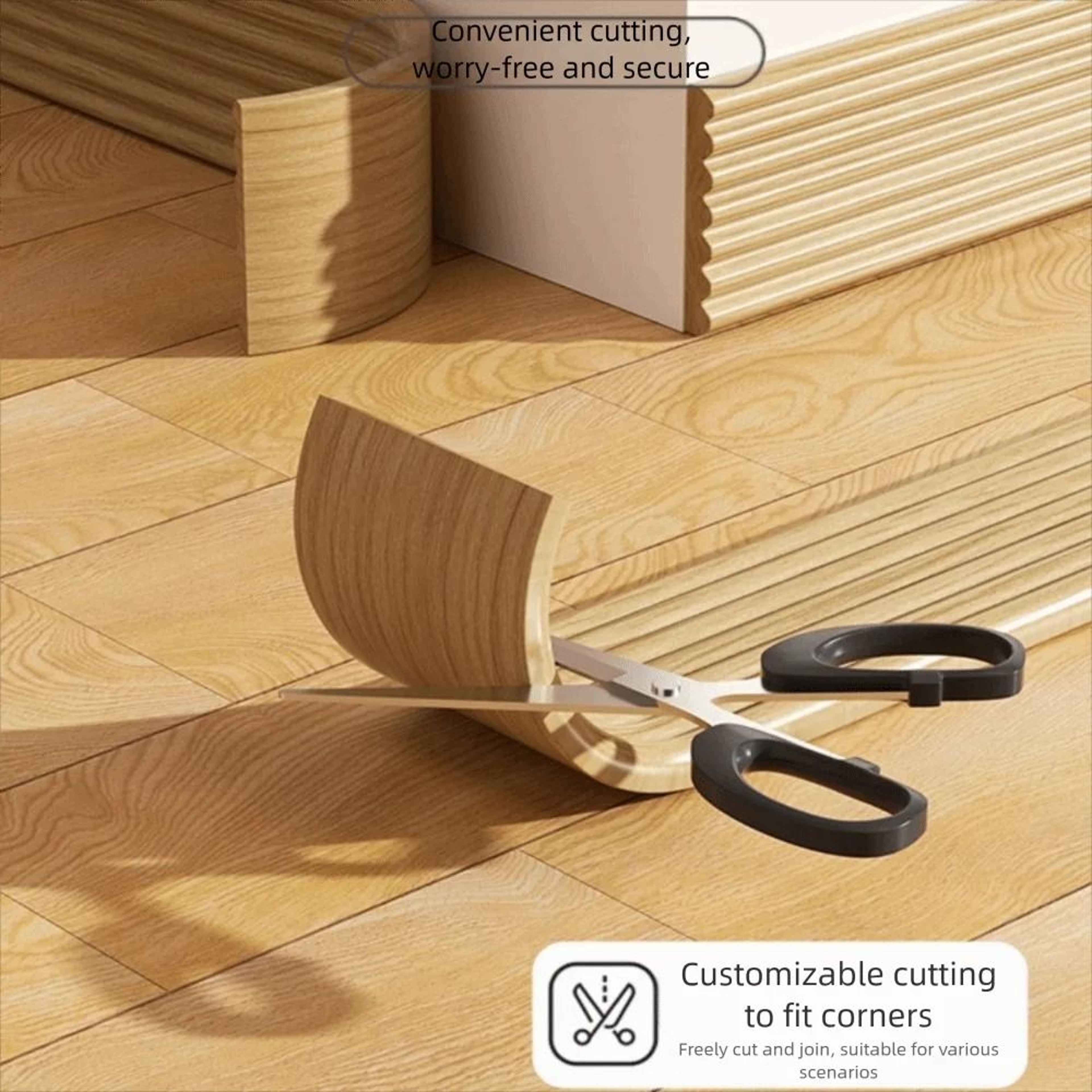 Thickened Flexible Foam Baseboard  3D Wall Trim Strip 4