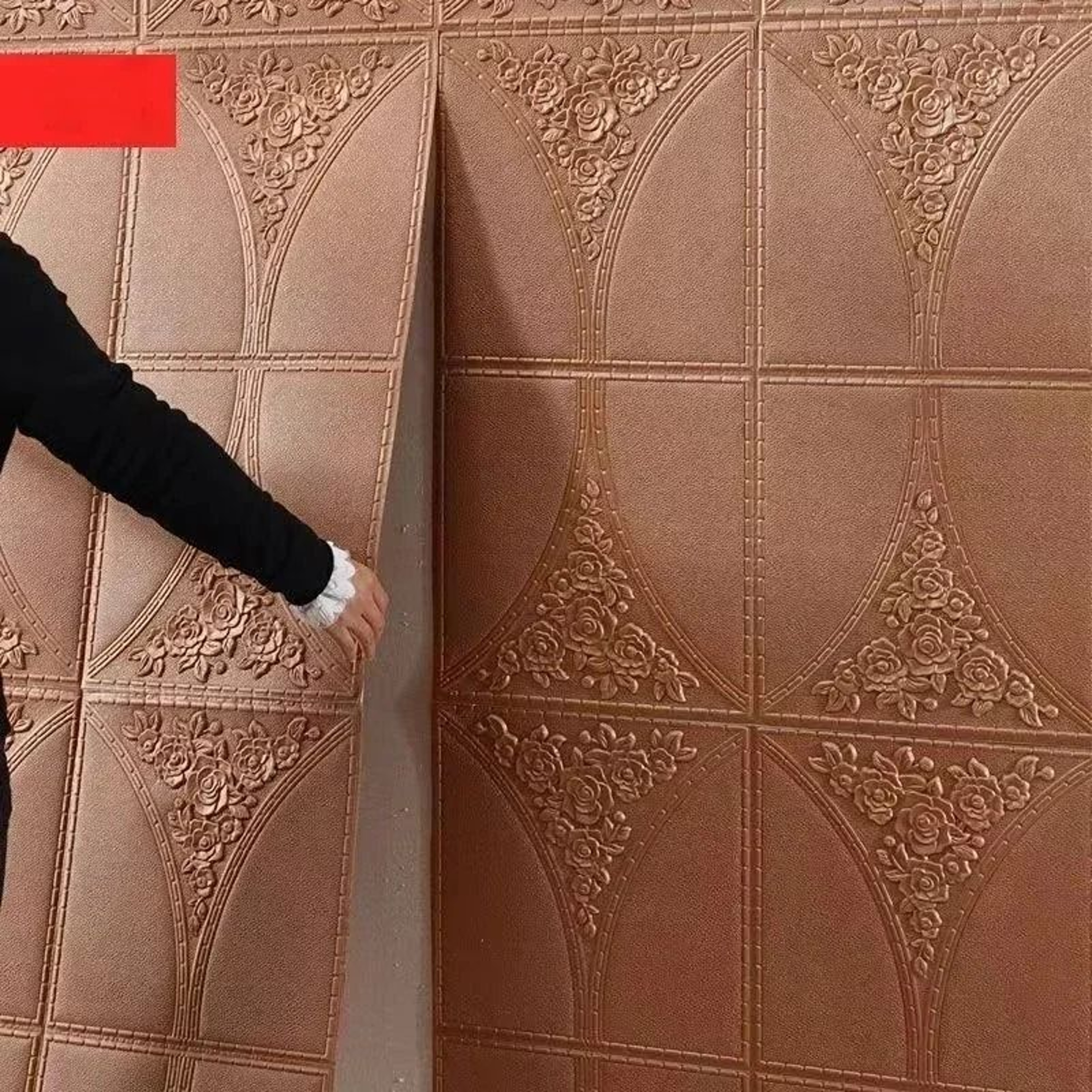 3D Soft AntiCollision Foam Brick SelfAdhesive Wallpaper Roll 5