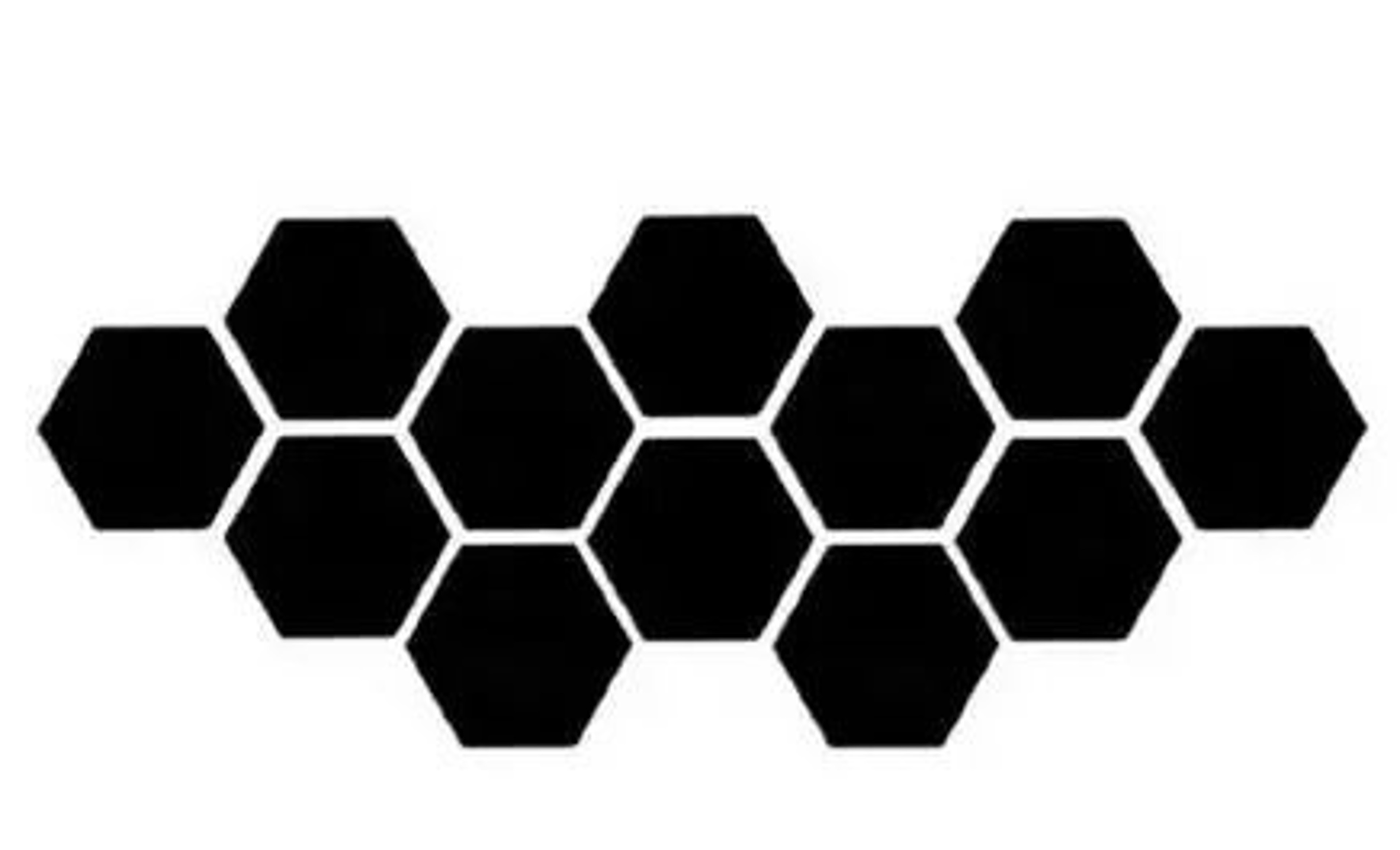 12Piece 3D Acrylic Mirror Hexagonal Wall Sticker Set 7