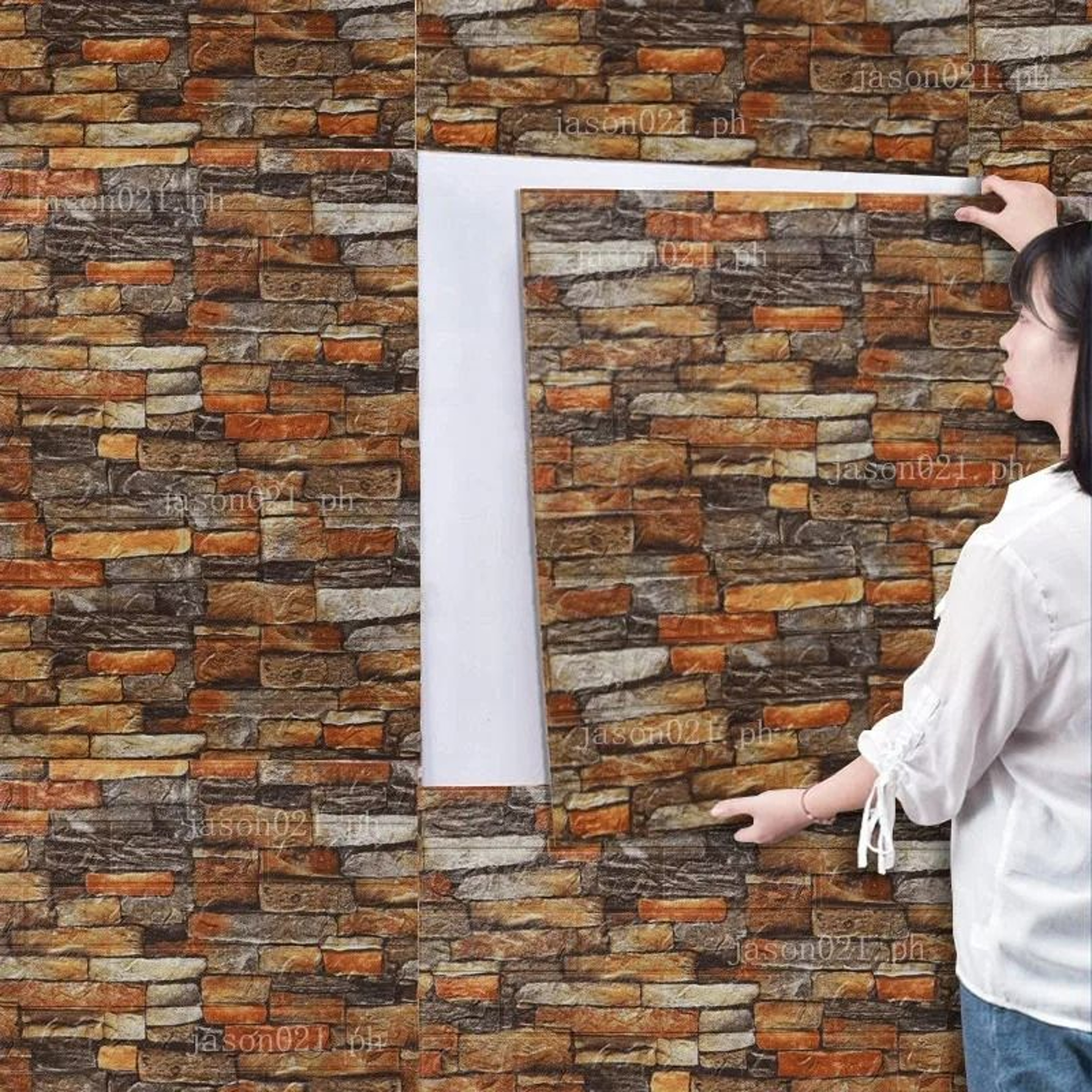 10Piece 3D SelfAdhesive Brick Foam Wall Panel Set 1