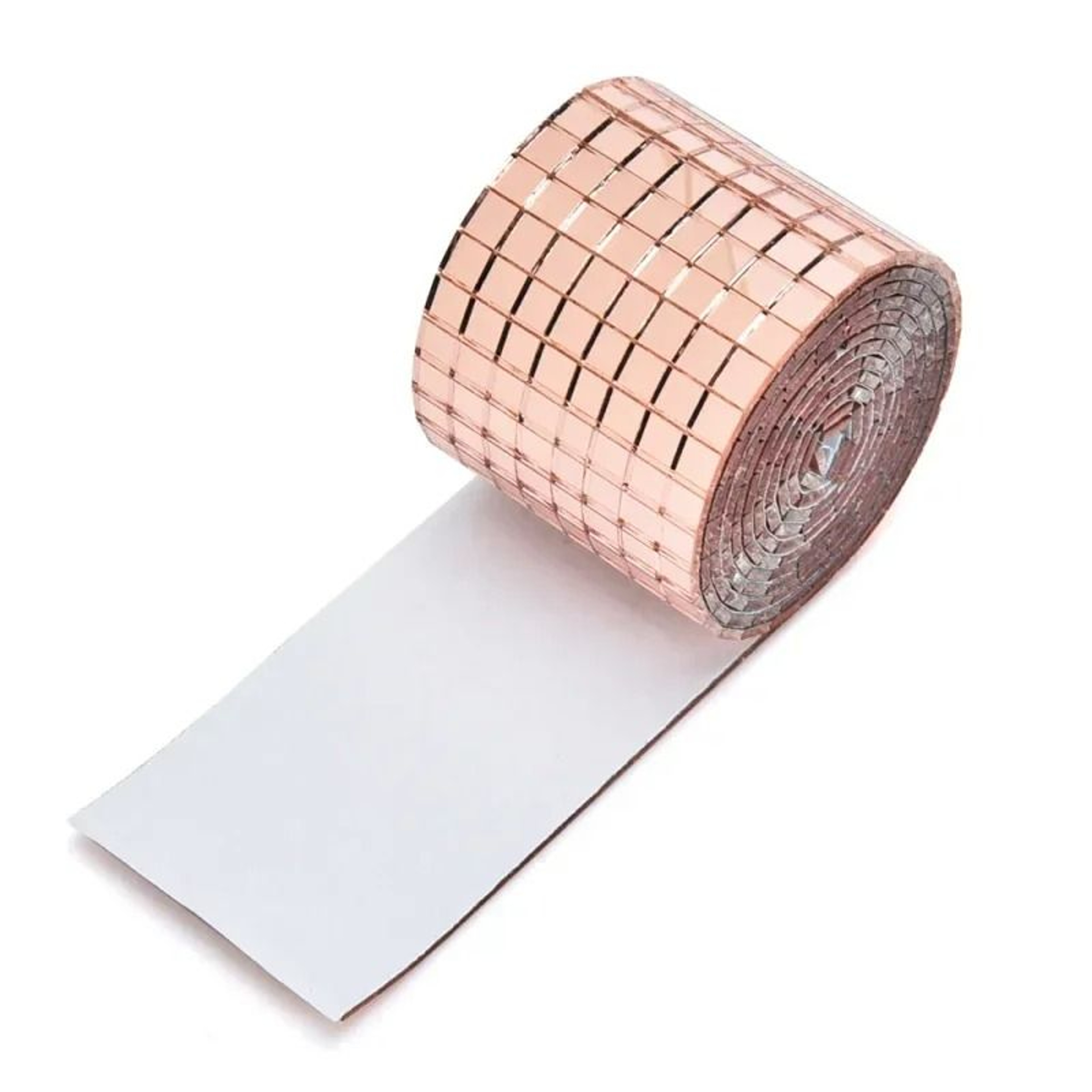 Mini Square Mirror Mosaic Tile Strip Roll 6