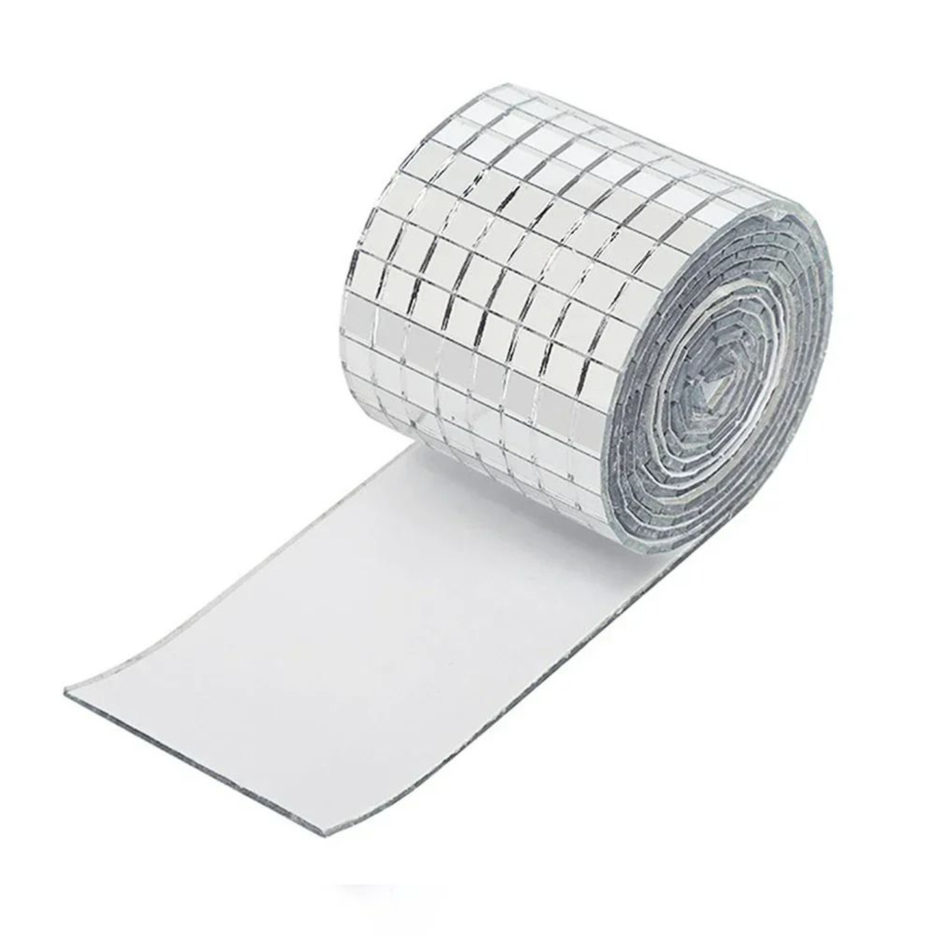 Mini Square Mirror Mosaic Tile Strip Roll 8