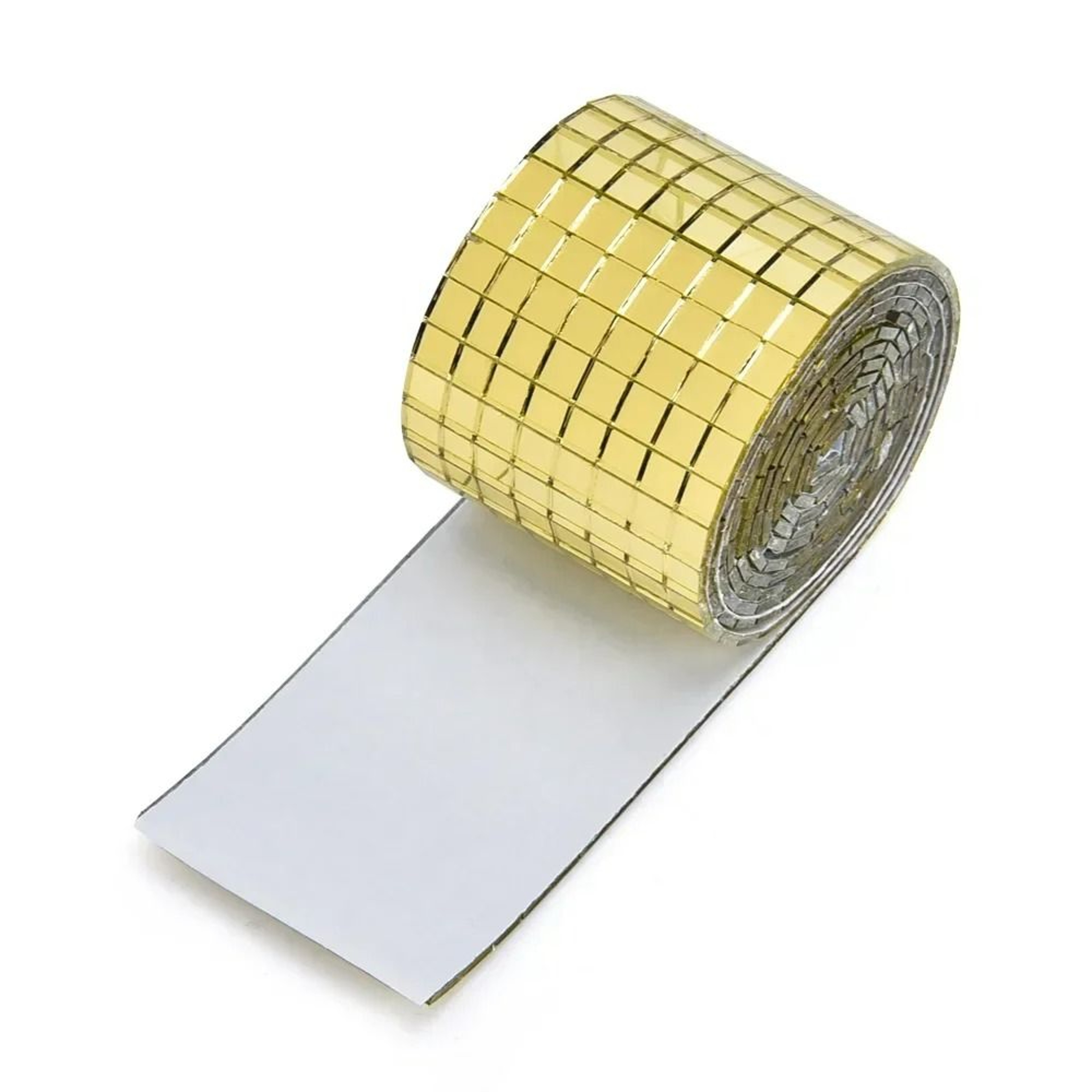 Mini Square Mirror Mosaic Tile Strip Roll 7