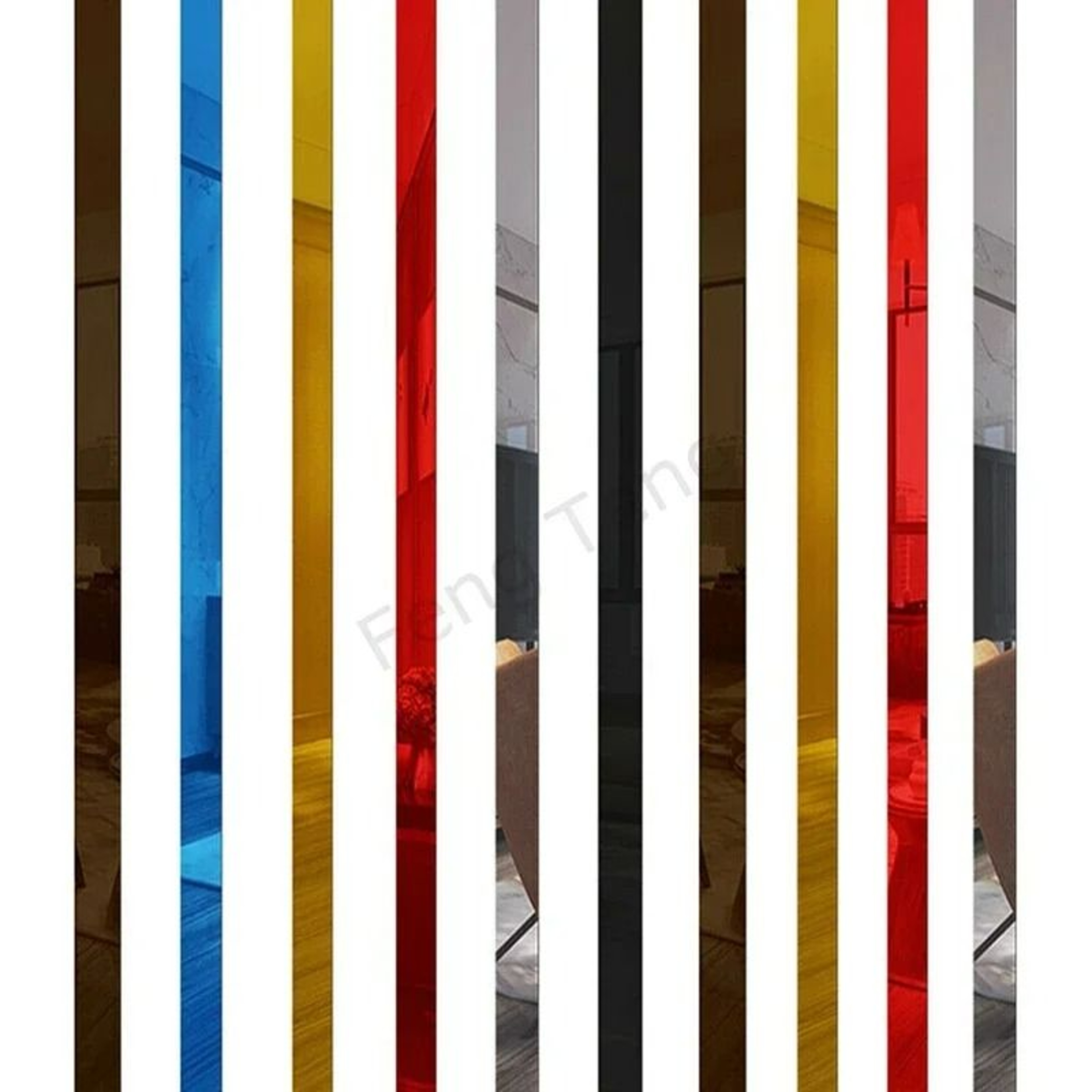SelfAdhesive Acrylic 3D Mirror Ceiling Edge  Trim Strip 6