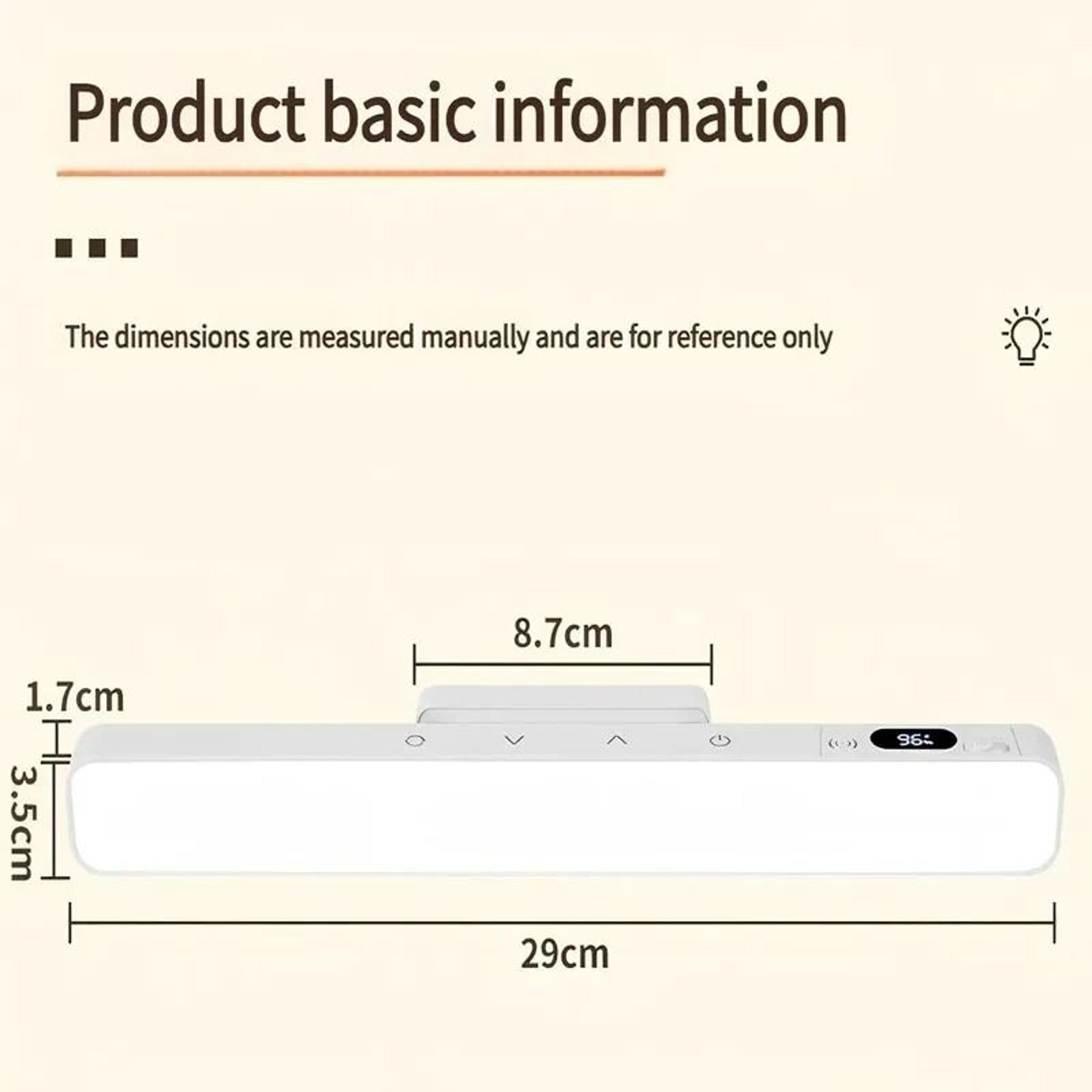 Rechargeable Magnetic Touch Control LED Desk  Cabinet Lamp 5