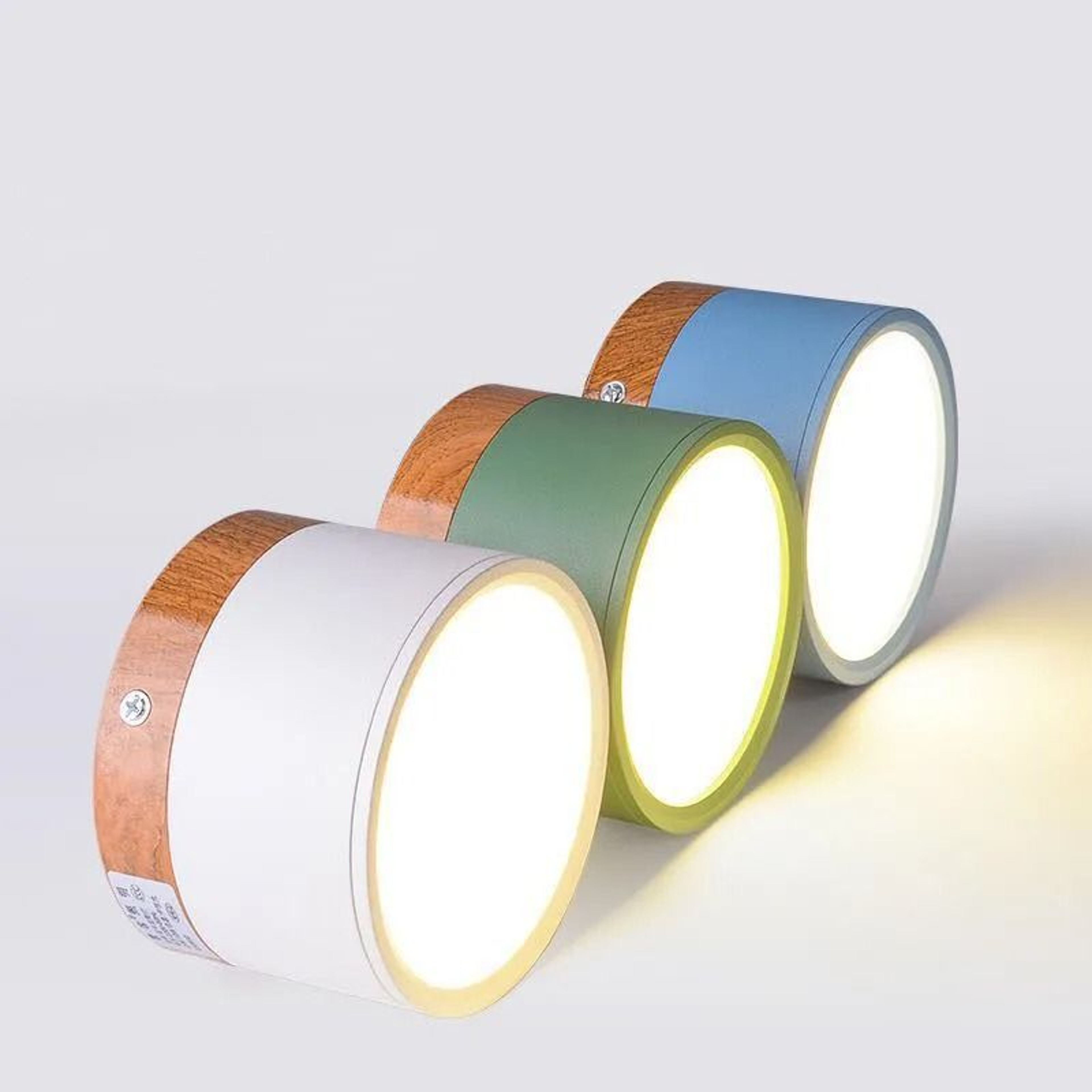 Modern Nordic Wood SurfaceMounted LED Ceiling Spotlight 2