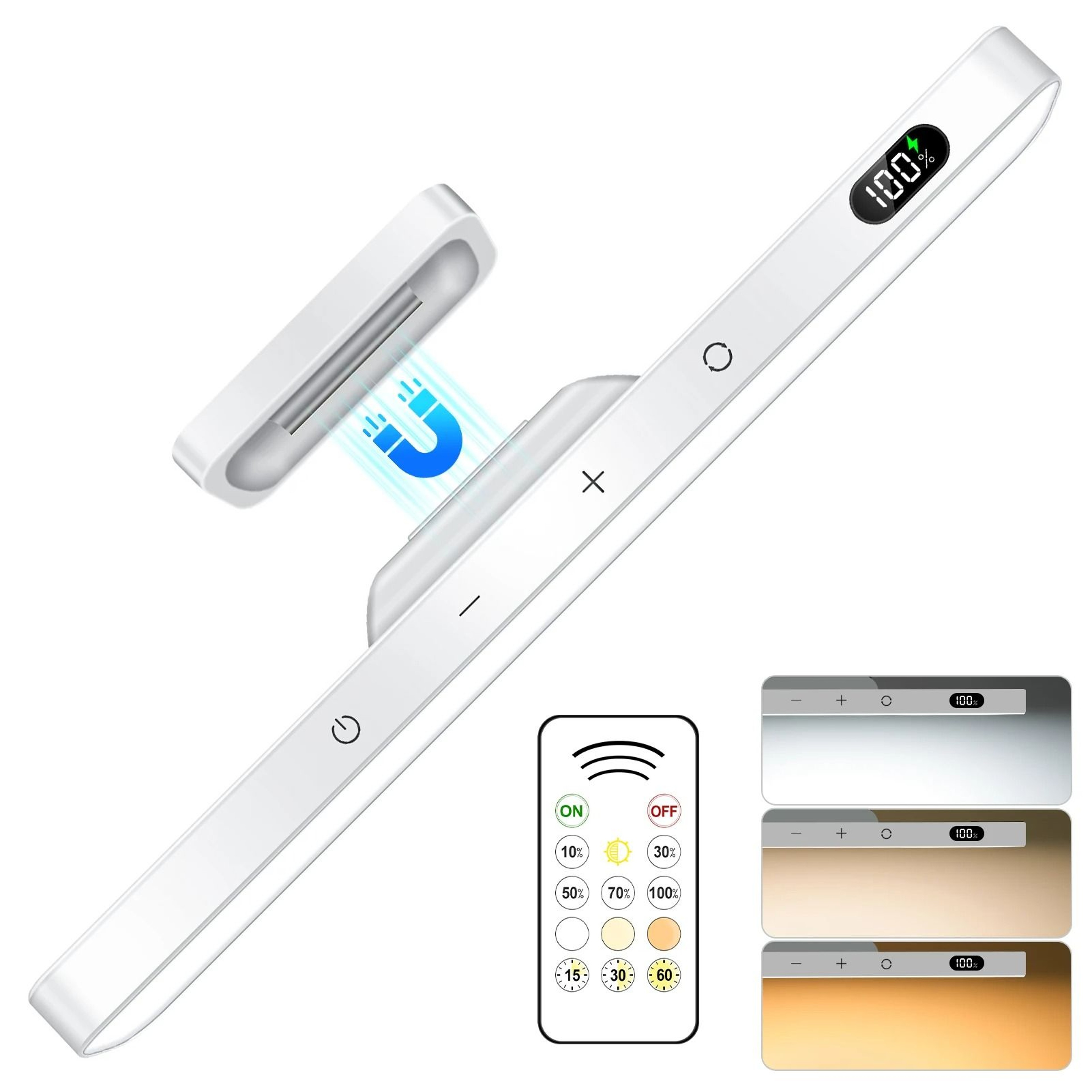 5W Magnetic Wireless Remote Touch Desk  Cabinet Light 1
