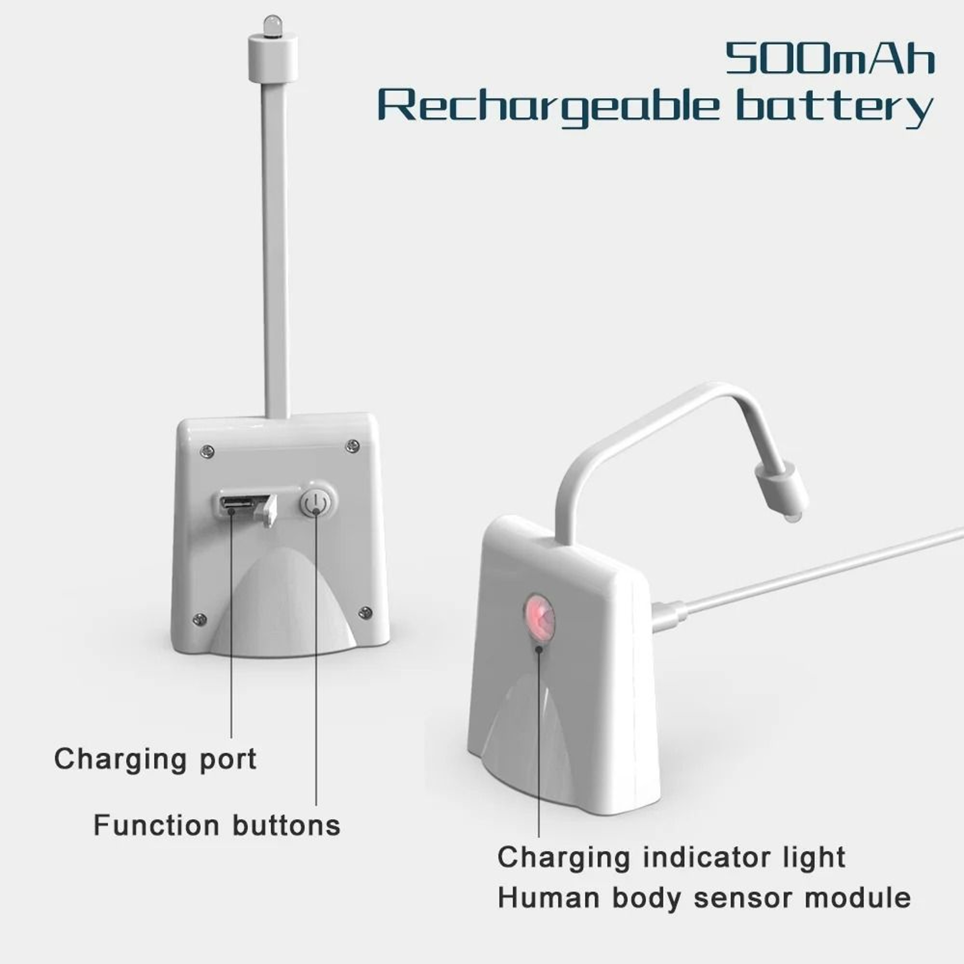Rechargeable Motion Sensor Toilet Night Light  Projection Lamp 7