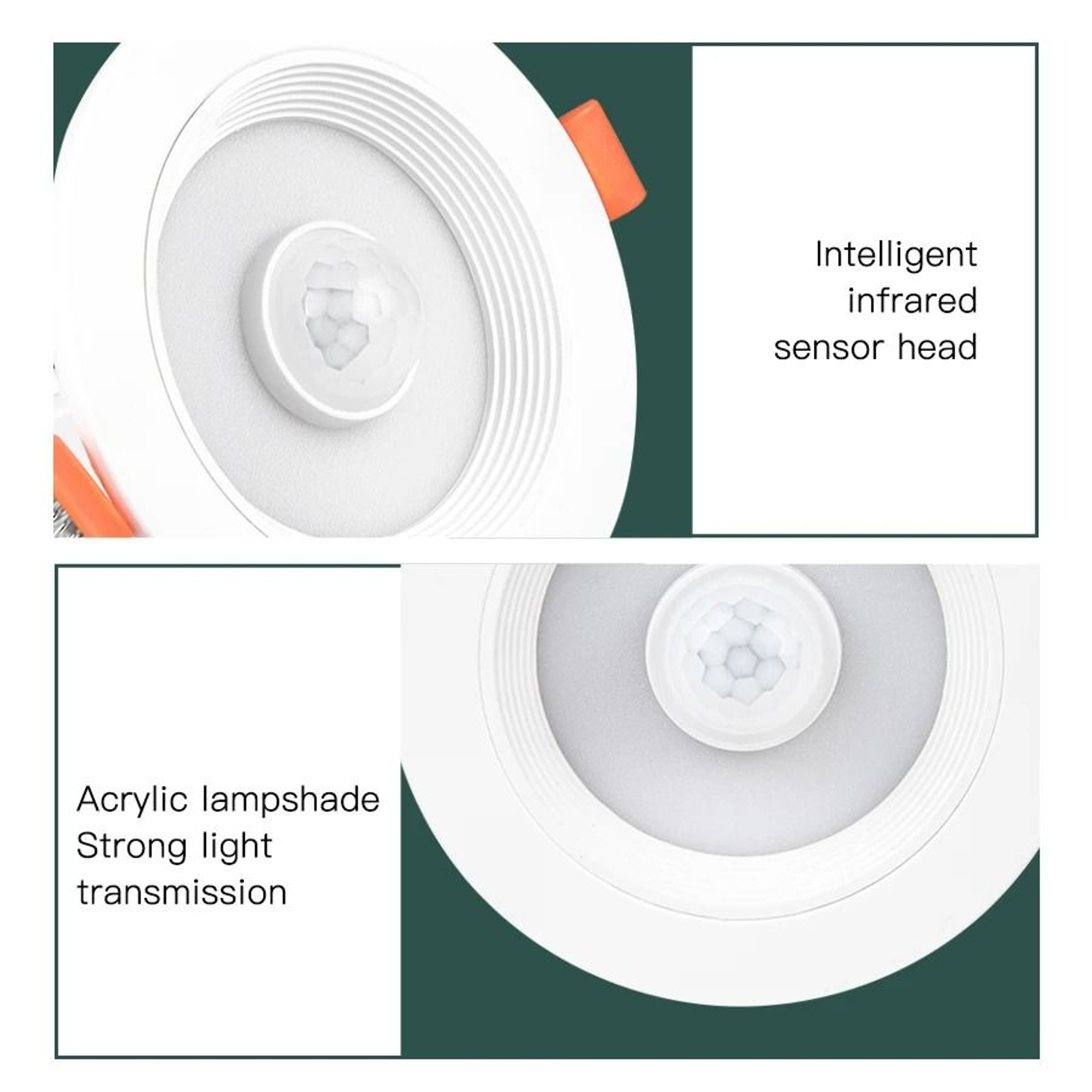 FlickerFree PIR Motion Sensor Recessed LED Downlight 4