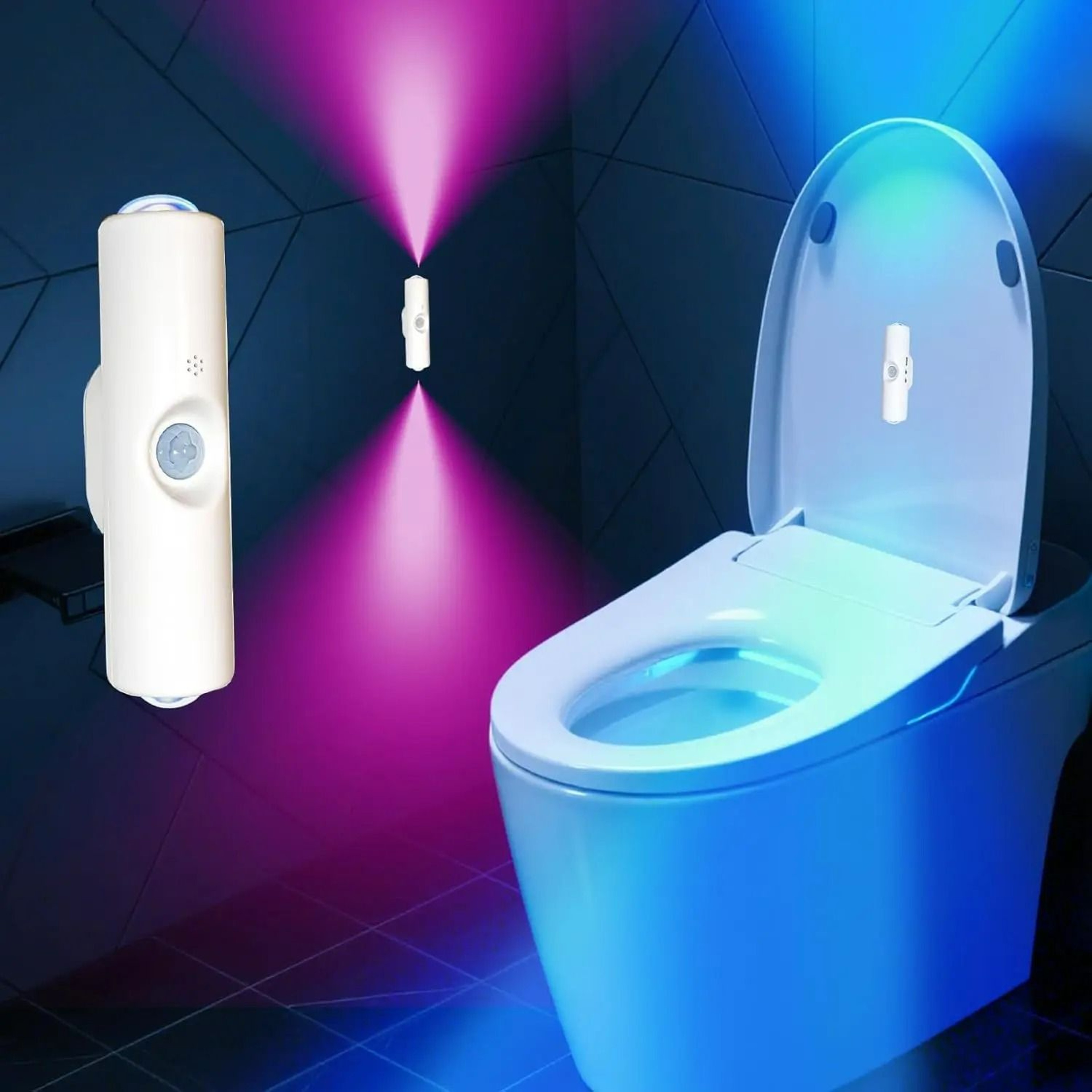 7Color Motion Sensor DoubleHeaded Magnetic Wall Light 1