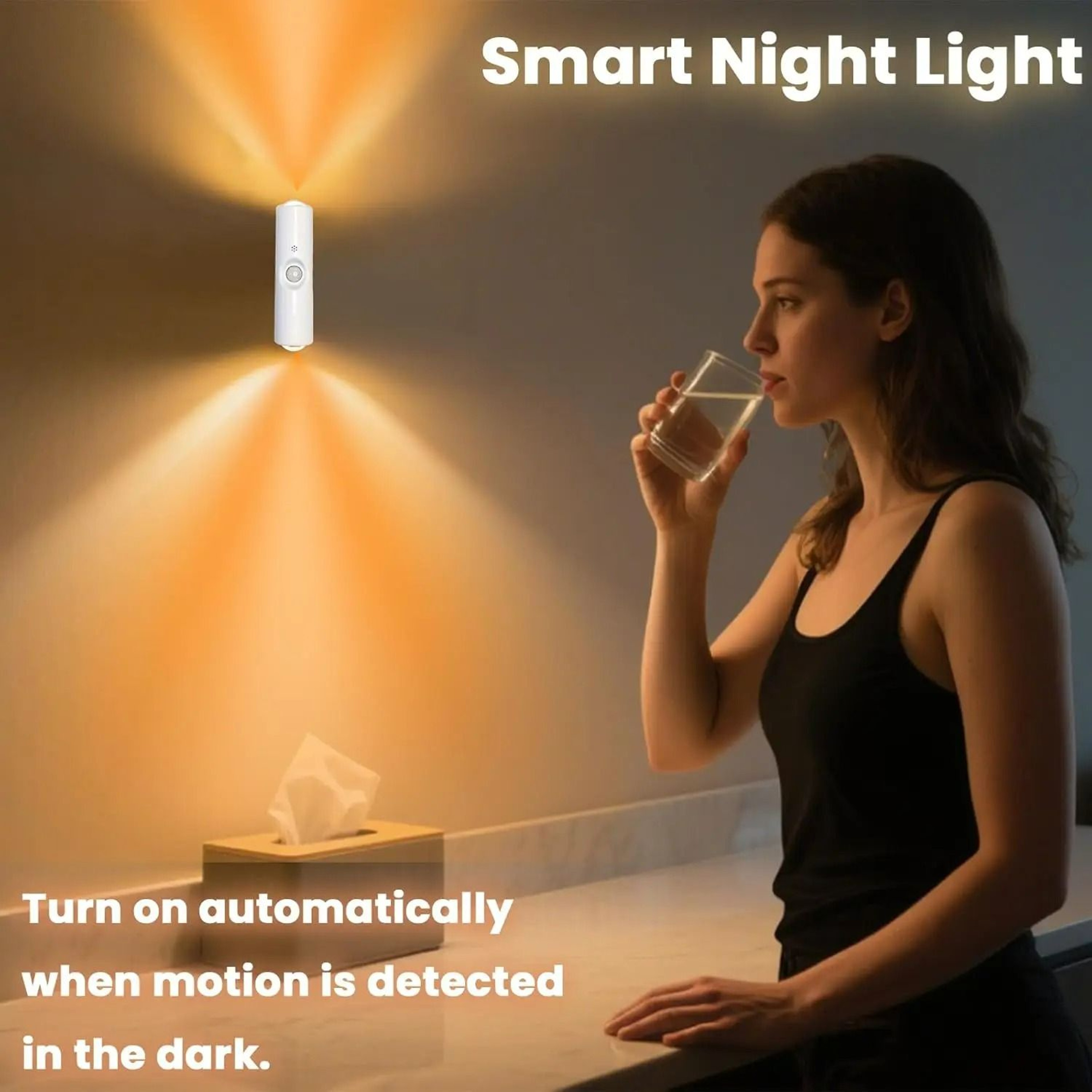 7Color Motion Sensor DoubleHeaded Magnetic Wall Light 4