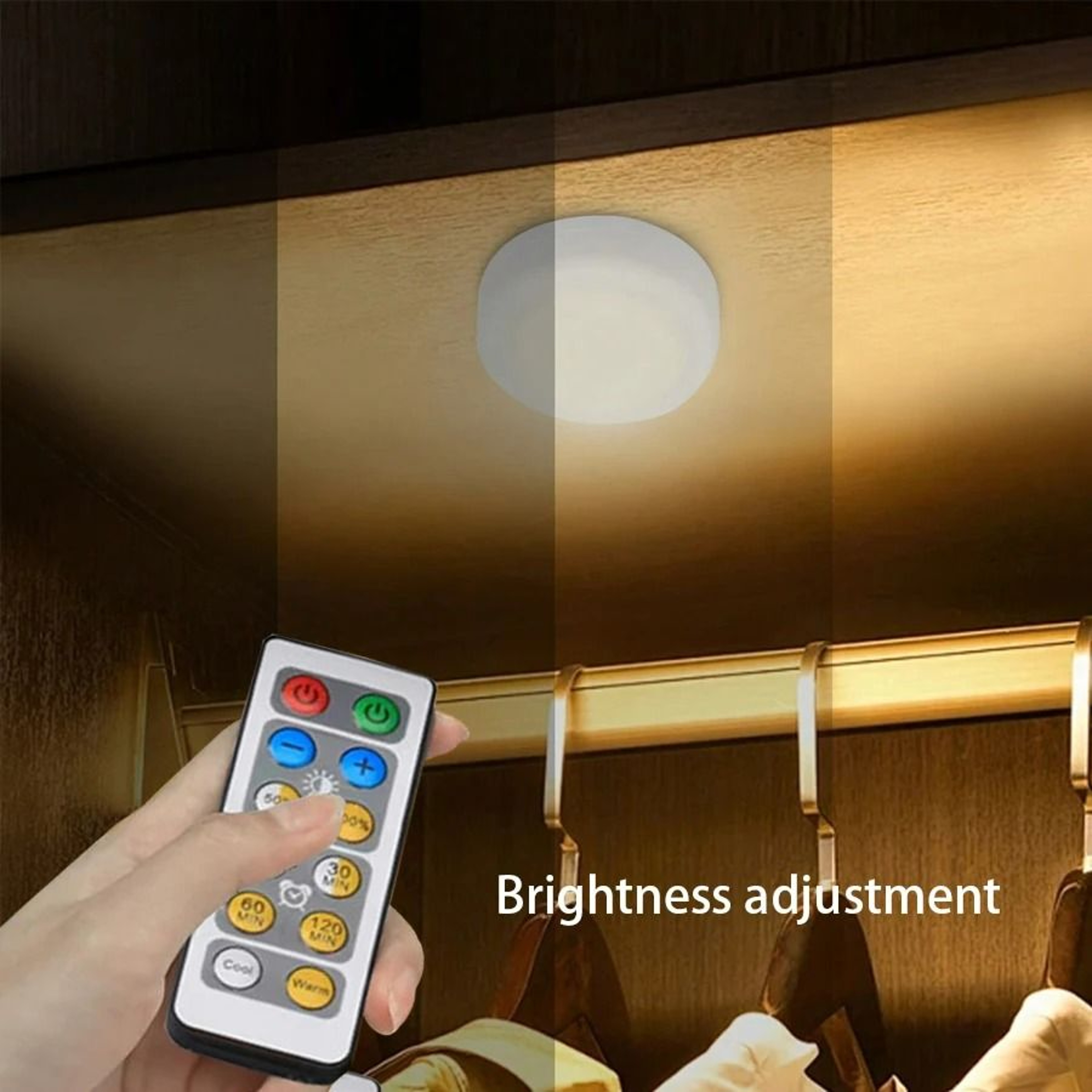 3Color Temperature Touch Dimmable Puck Light 4
