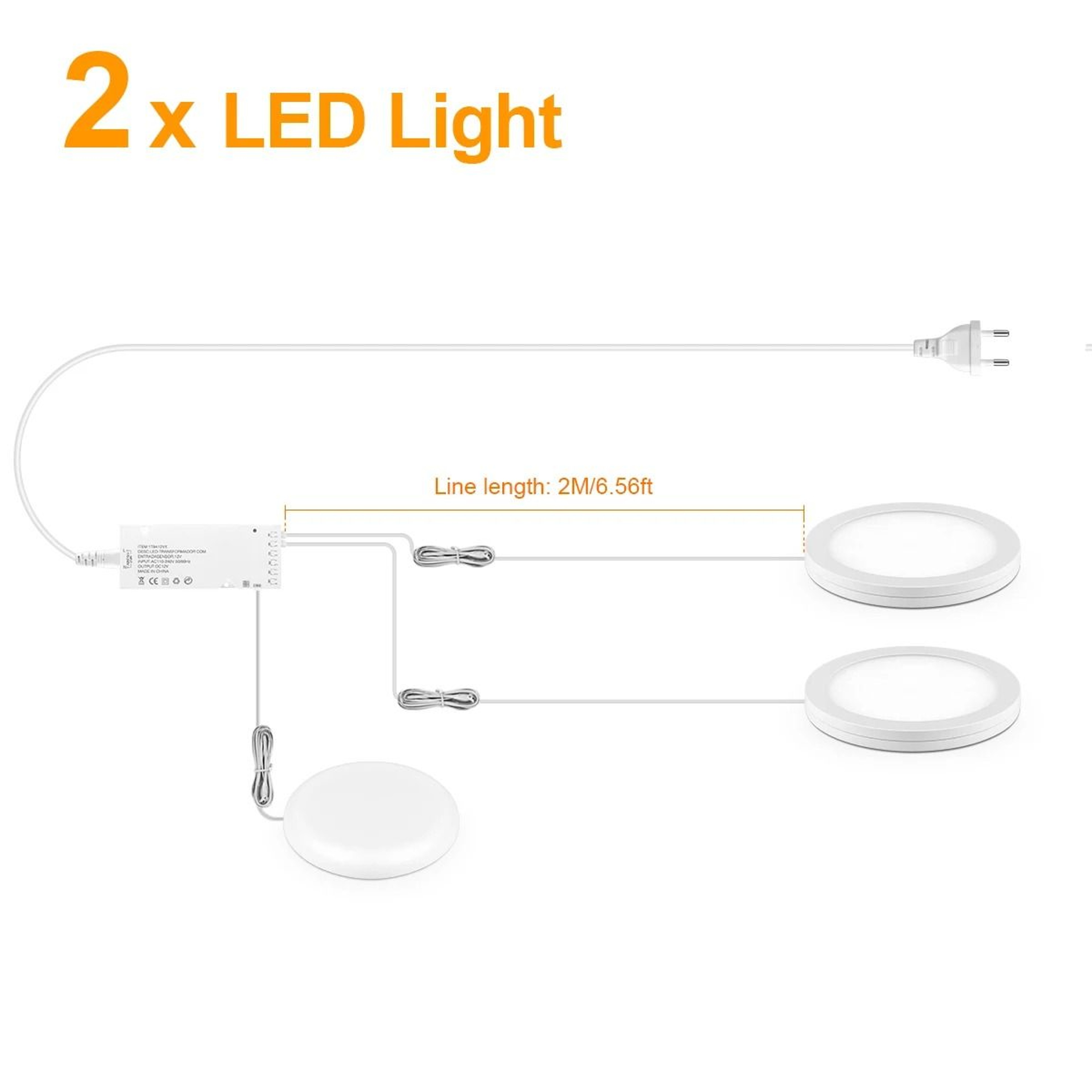 Mini Aluminum Dimmable LED Under Cabinet Light Set Touch Sensor Ceiling Lamp 8