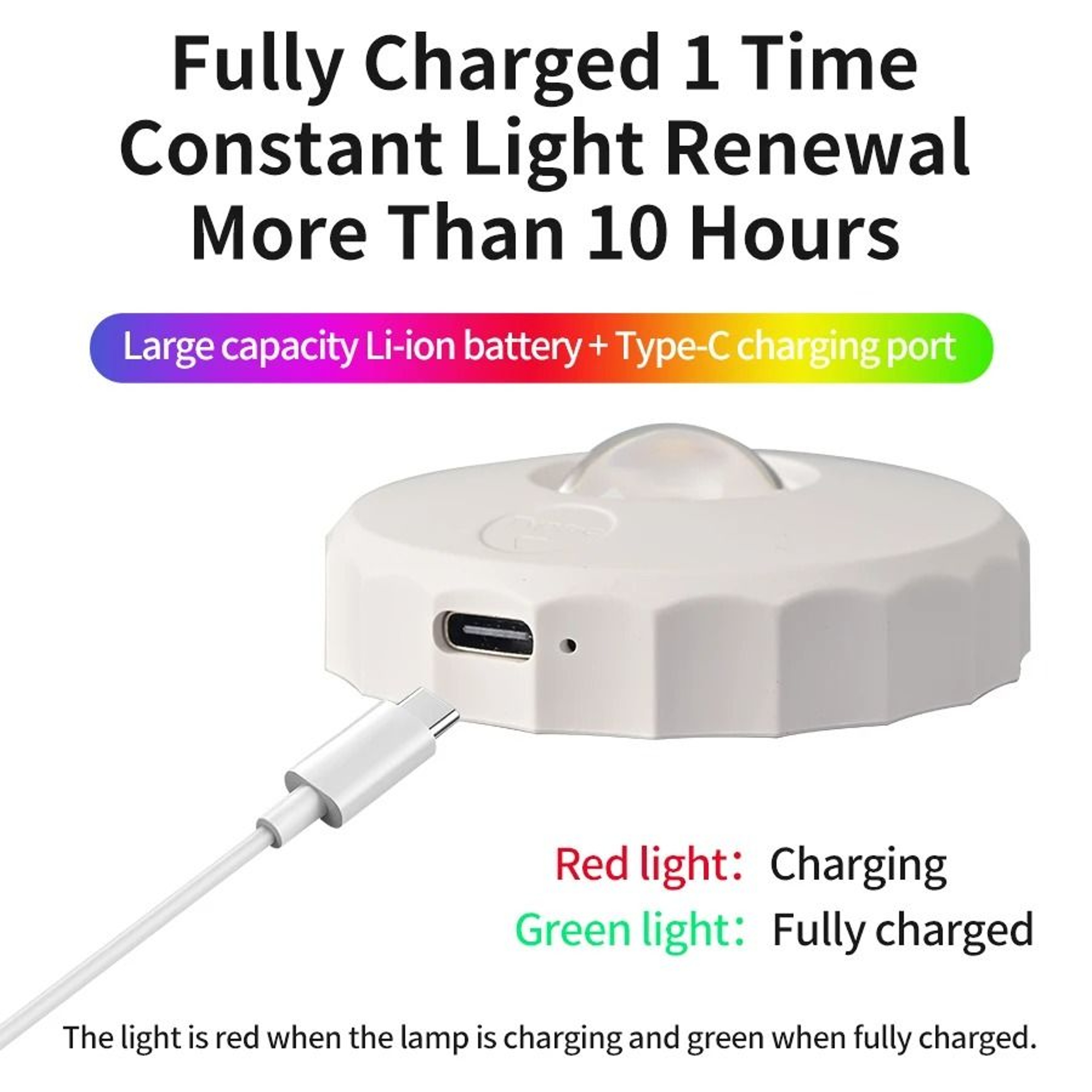 Rechargeable RGB LED Spotlight Set Wireless Dimmable Remote Control Puck Light 5