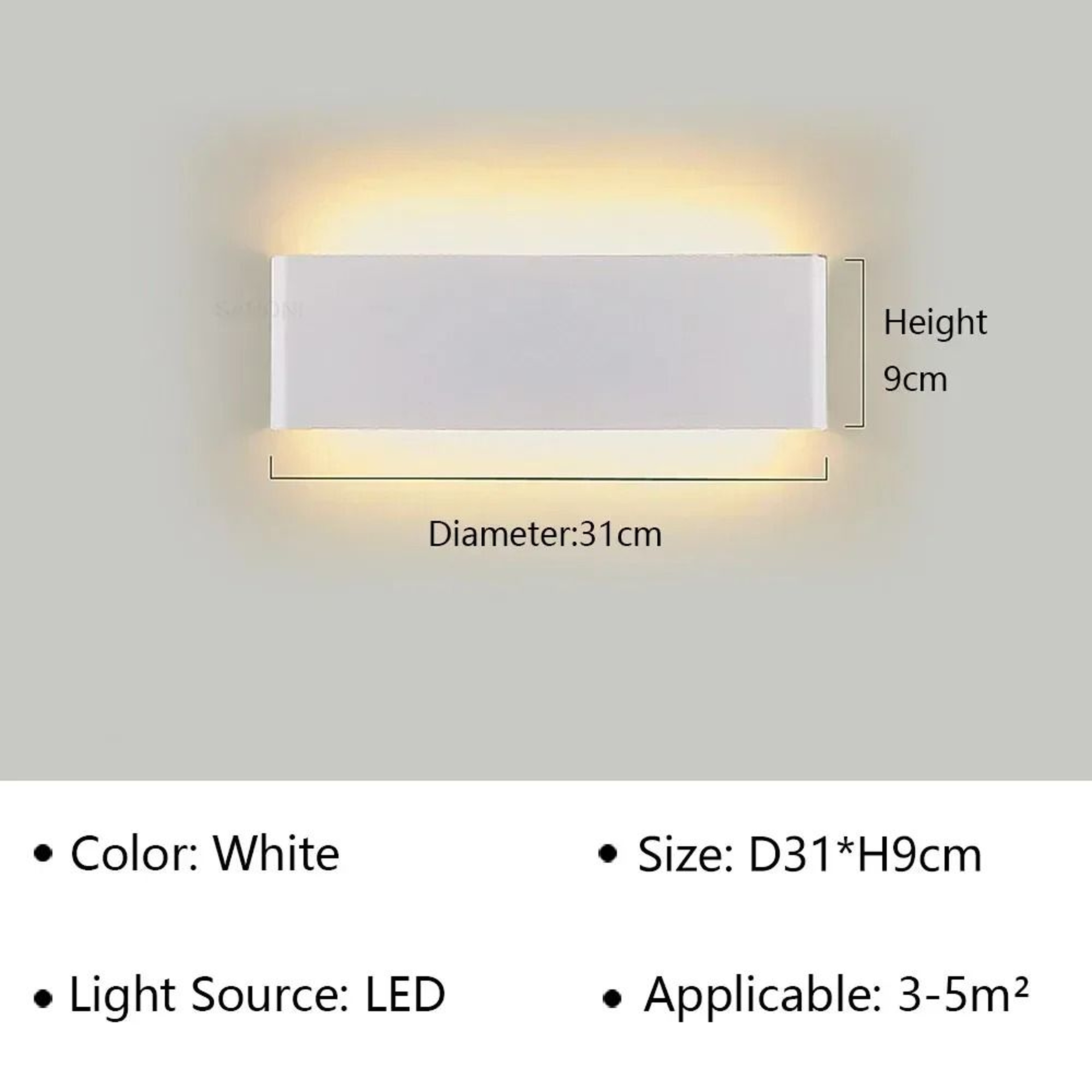 Modern LED Indoor Wall Sconce Fixture Decorative Linear Wall Lamp 11