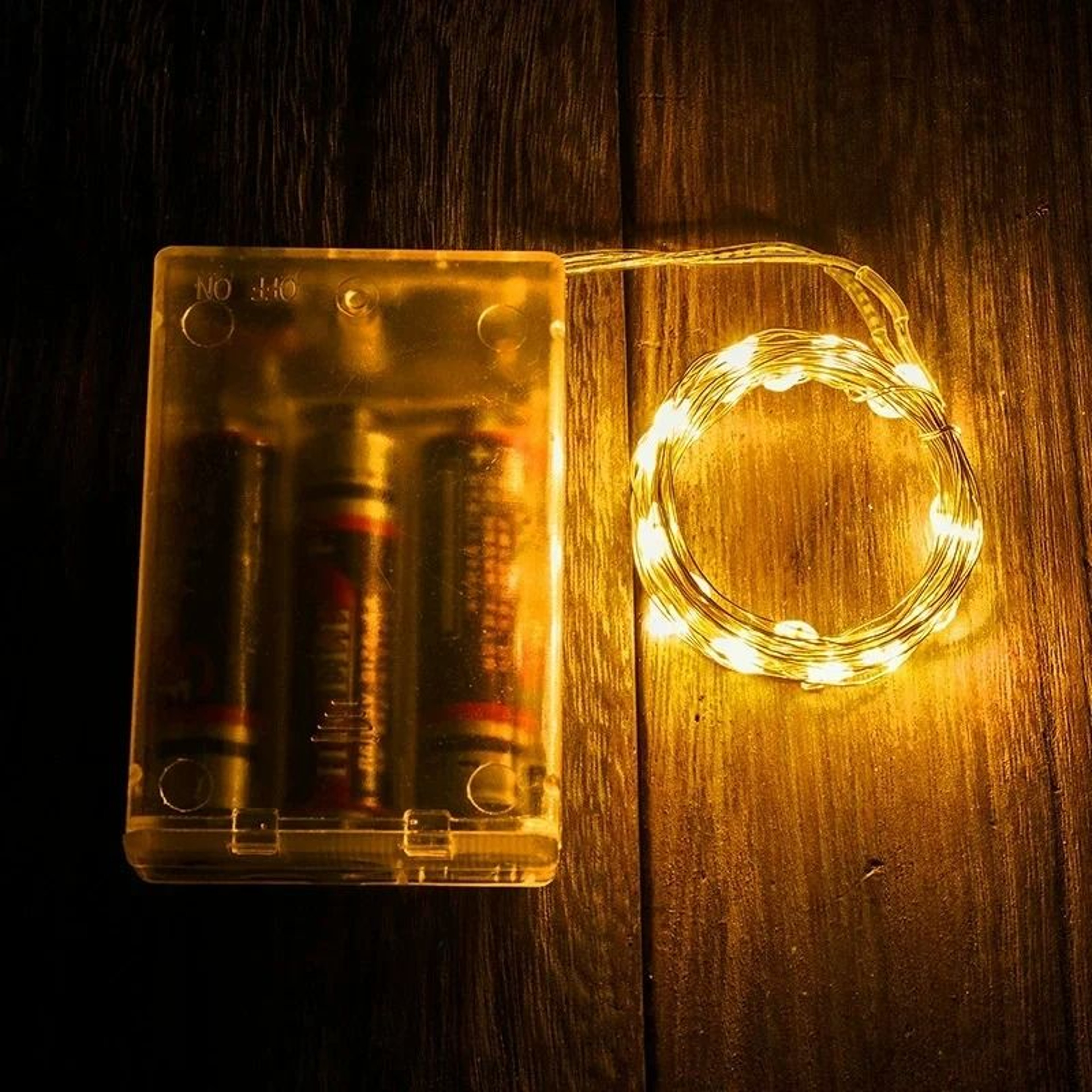 BatteryPowered Silver Wire Fairy LED Light String Garland 8