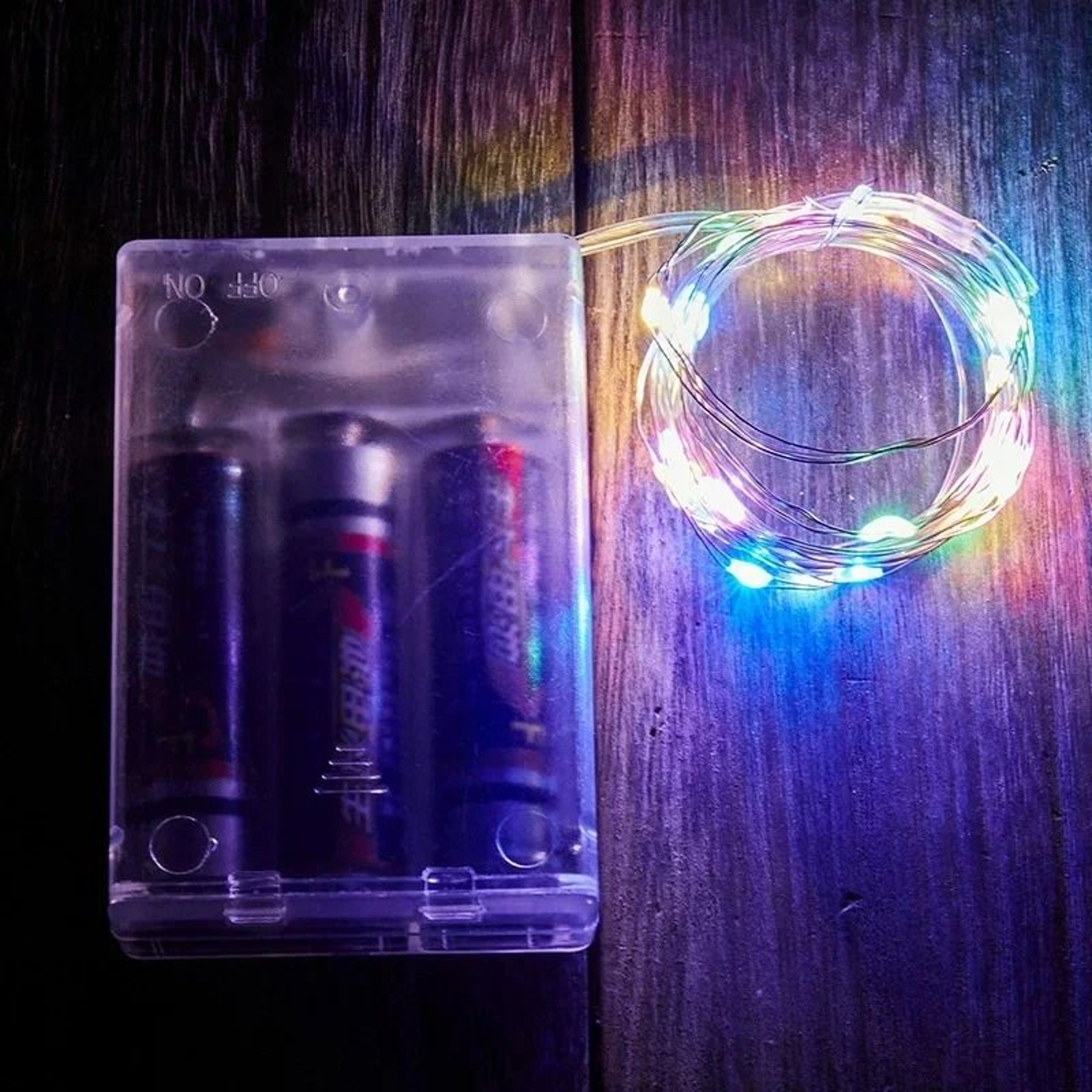 BatteryPowered Silver Wire Fairy LED Light String Garland 9