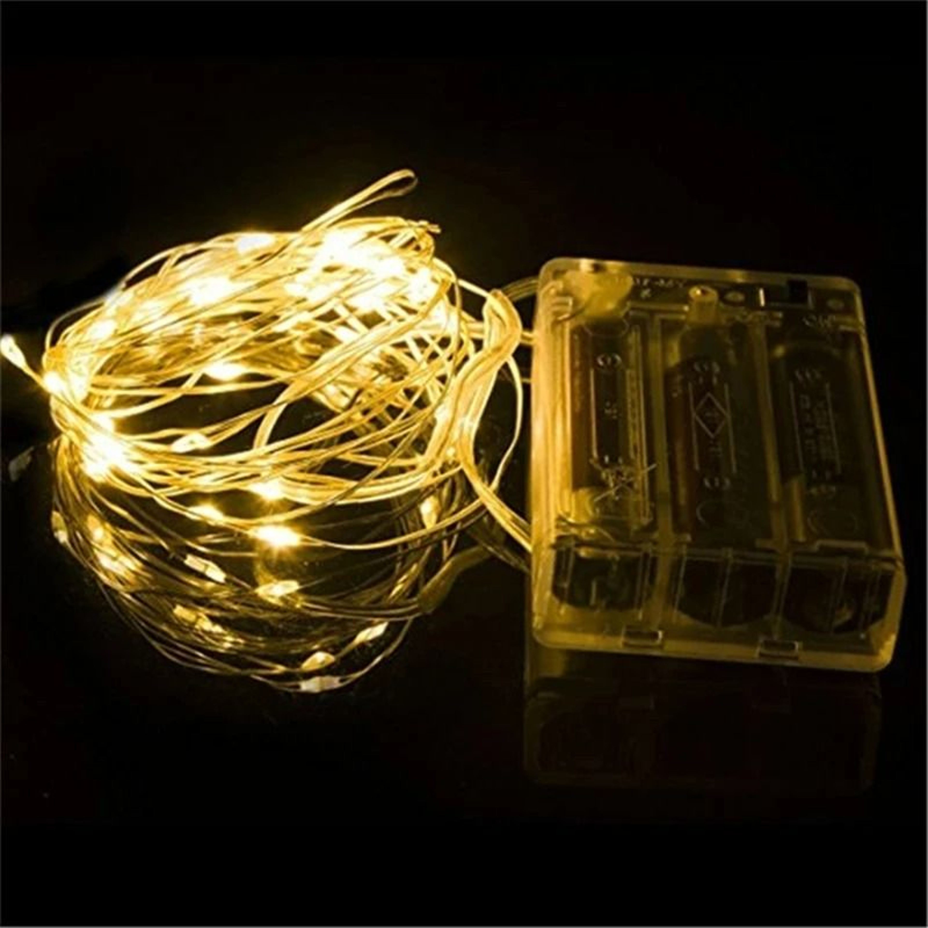 Battery Powered Silver Wire Fairy LED Light String Garland 1