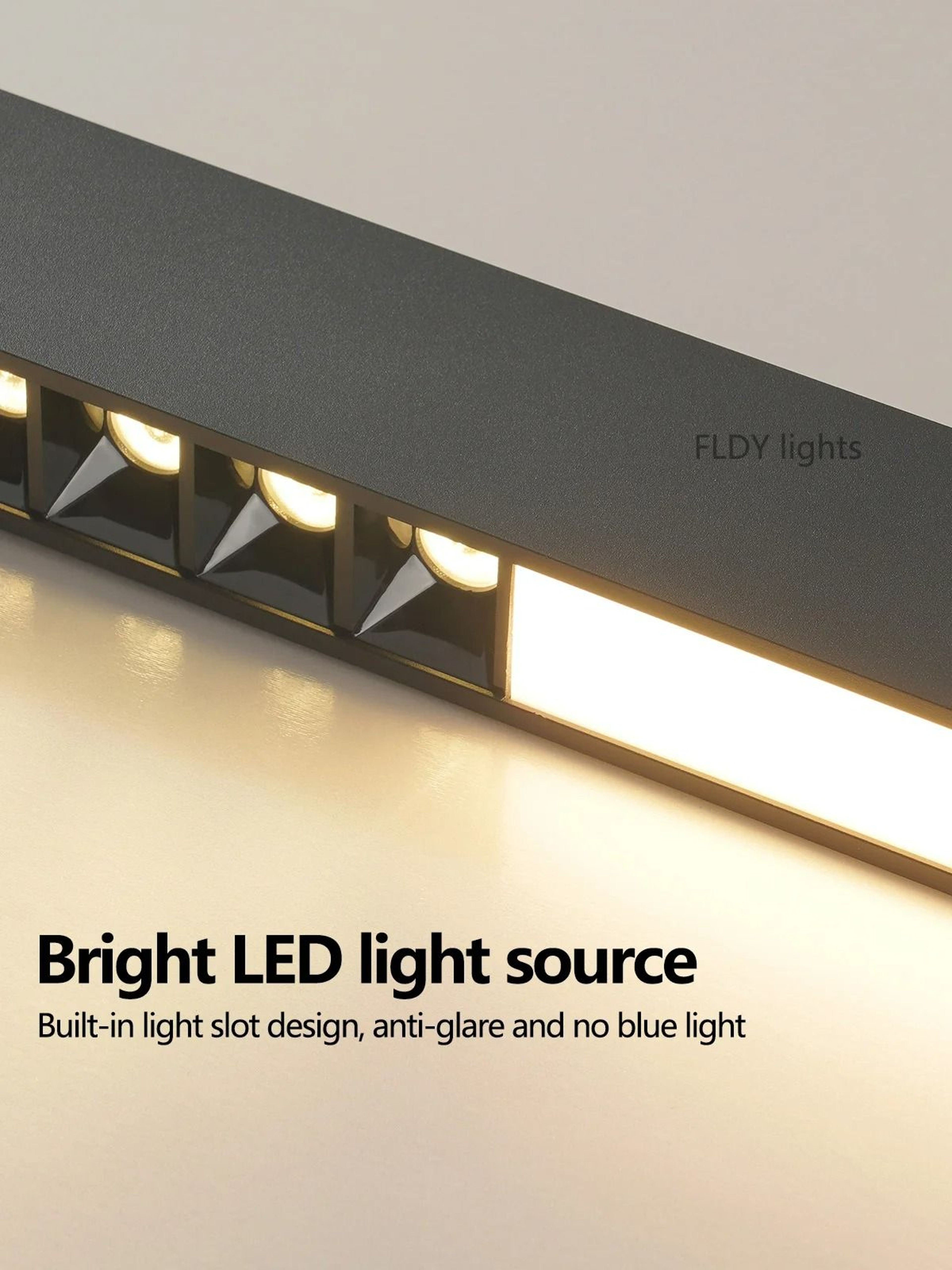 Modern Minimalist LED Linear Ceiling Lamp Fixture 5