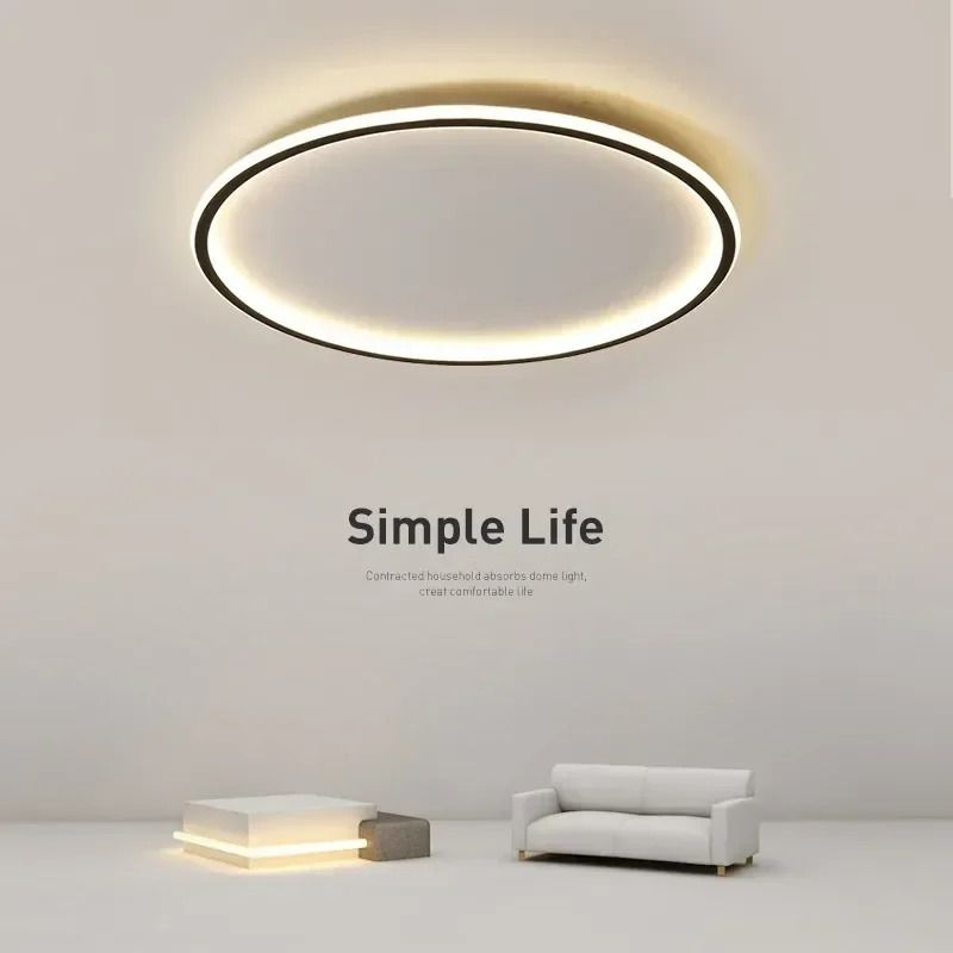 Nordic Minimalist Circular LED Ceiling Light Fixture 1